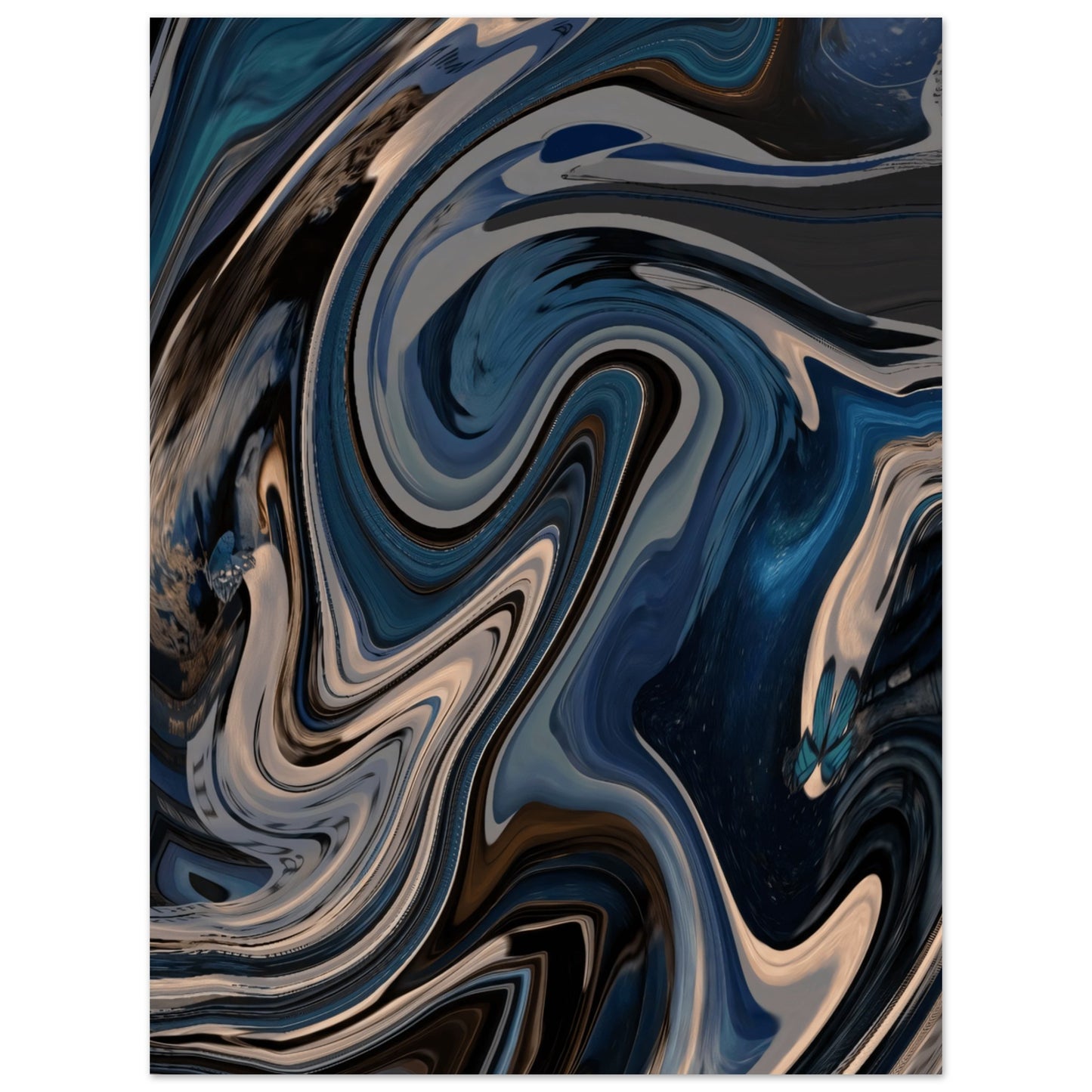 dynamic blau - Poster