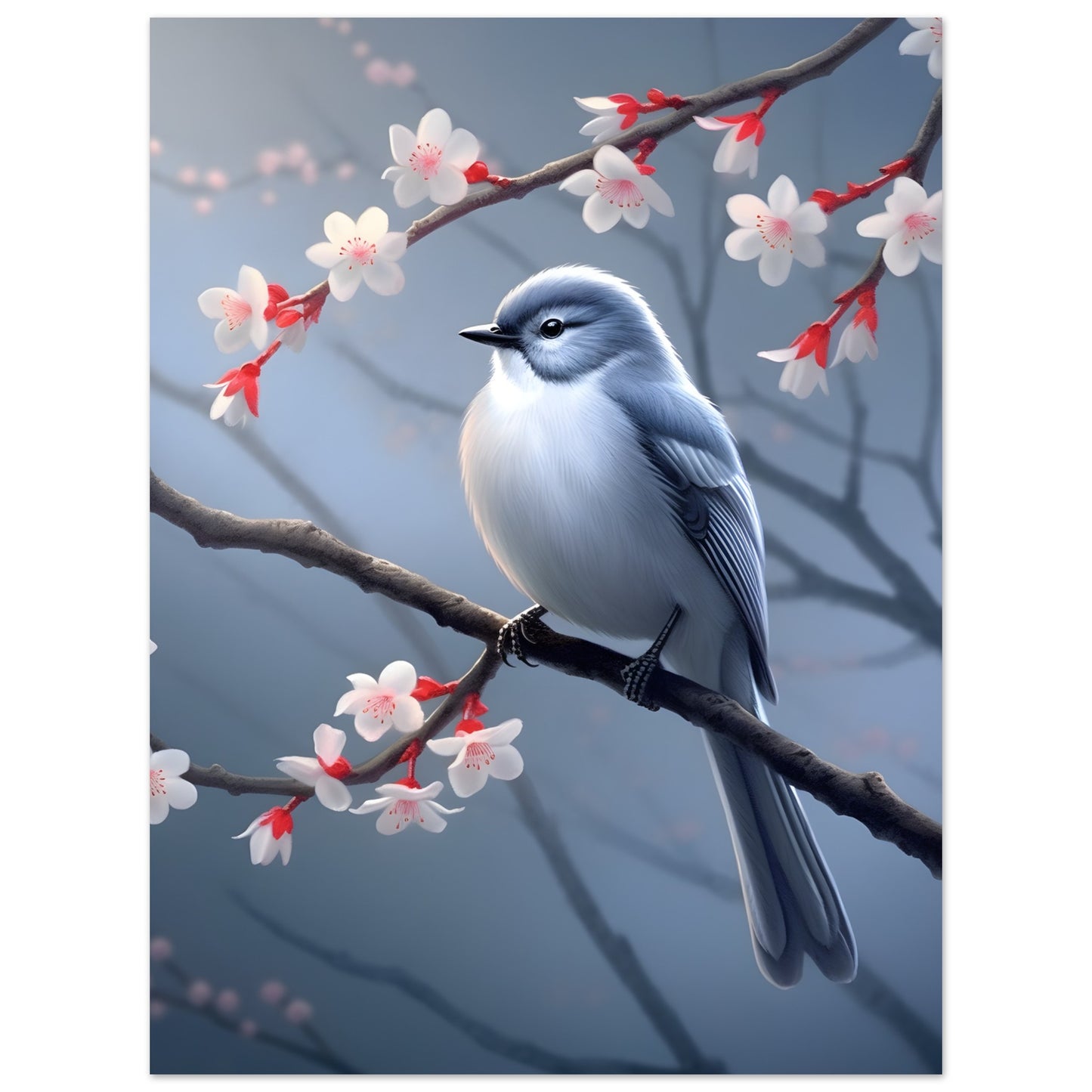 Cherry Blossom Songbird - Poster
