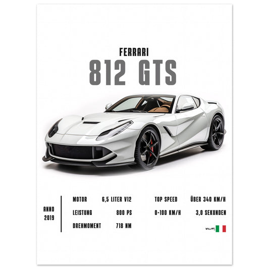 Detailed 812 GTS - Poster