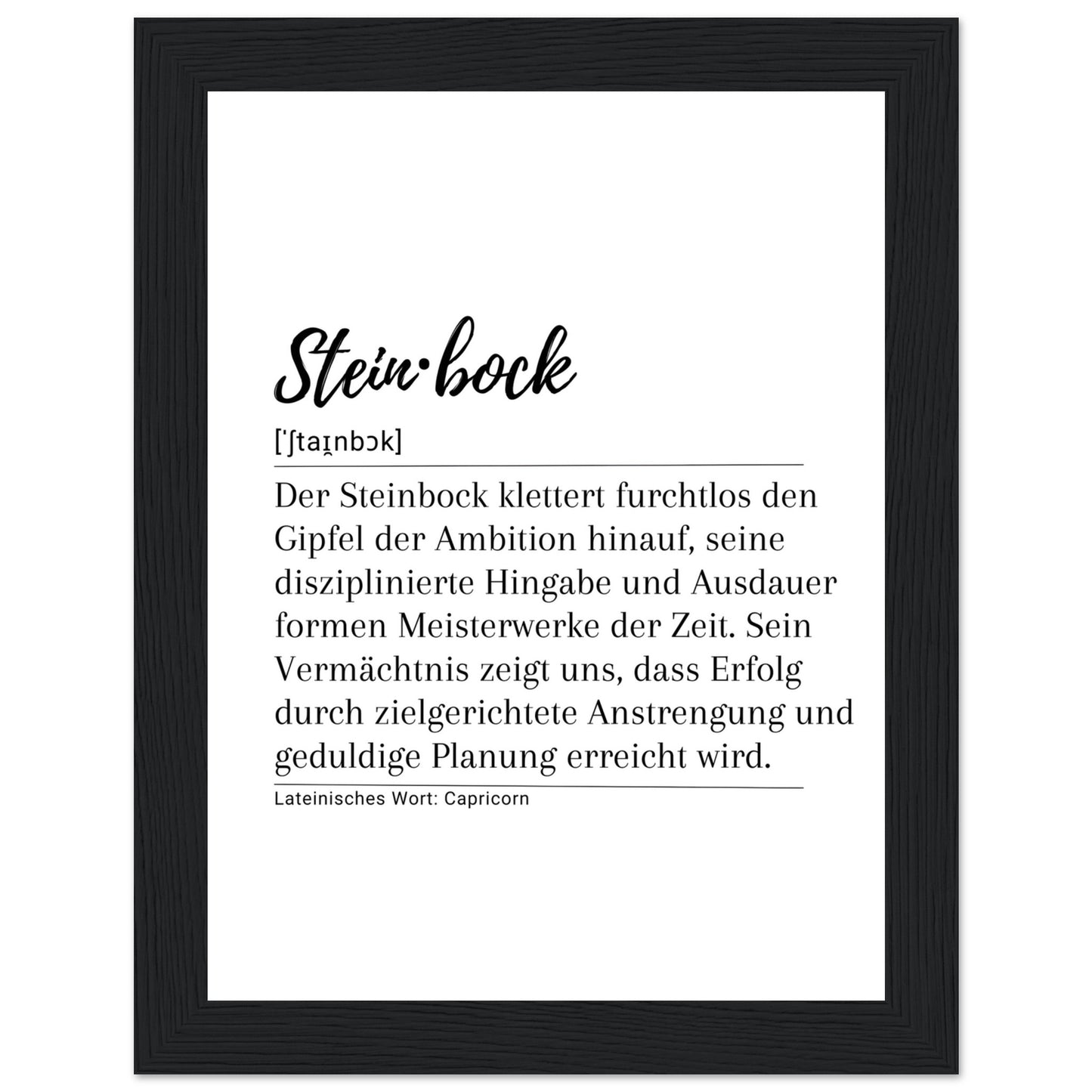 Steinbock - Poster