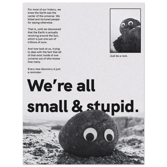 We´re all small & stupid - Poster
