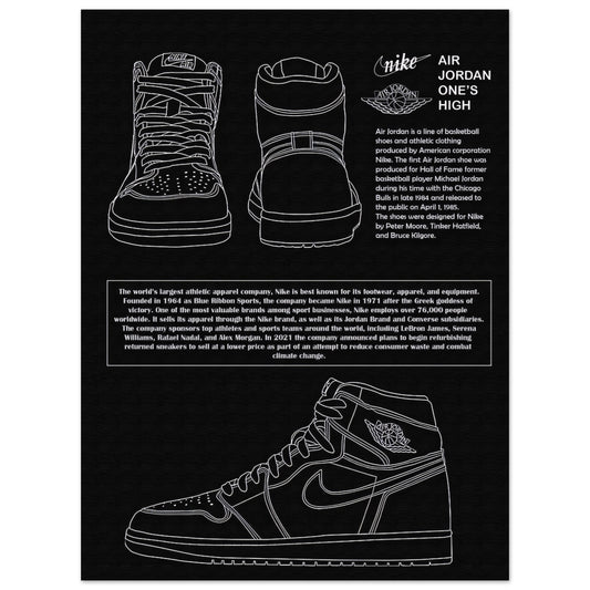 Air Jordan One´s High - Poster