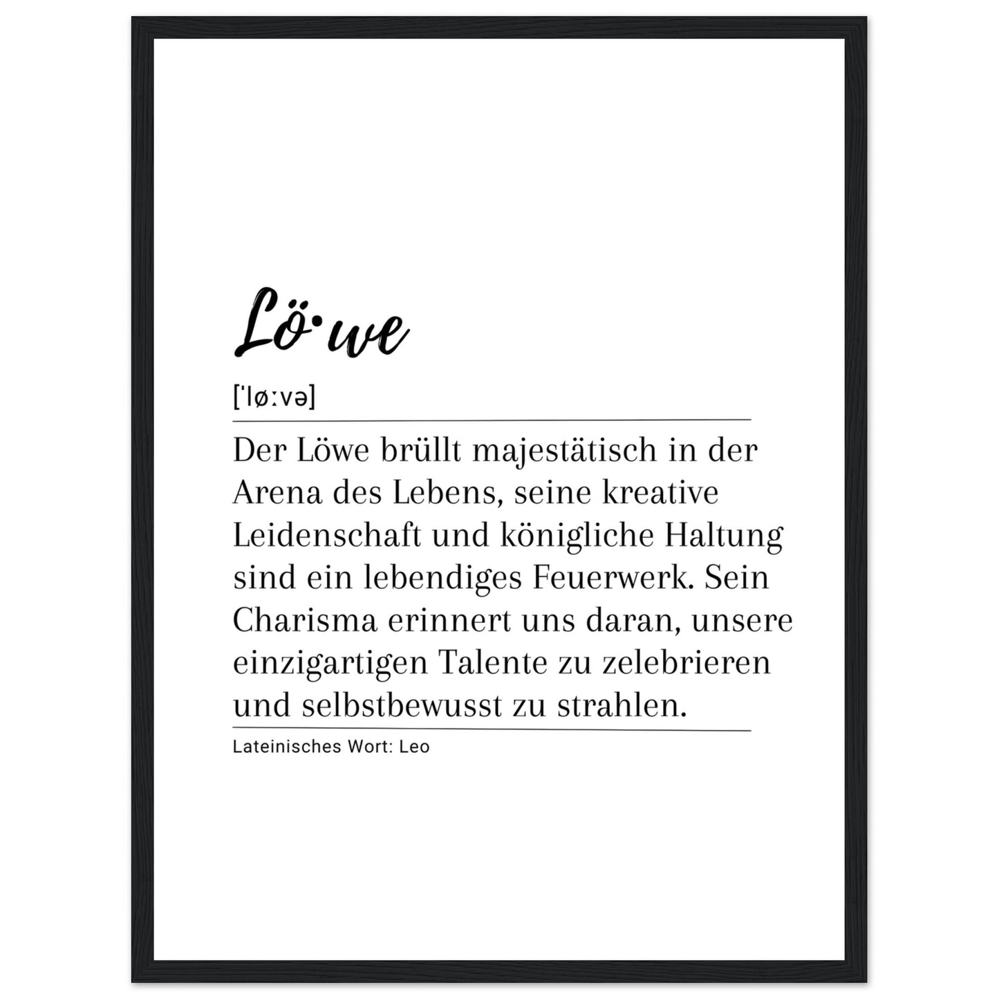 Löve - Poster