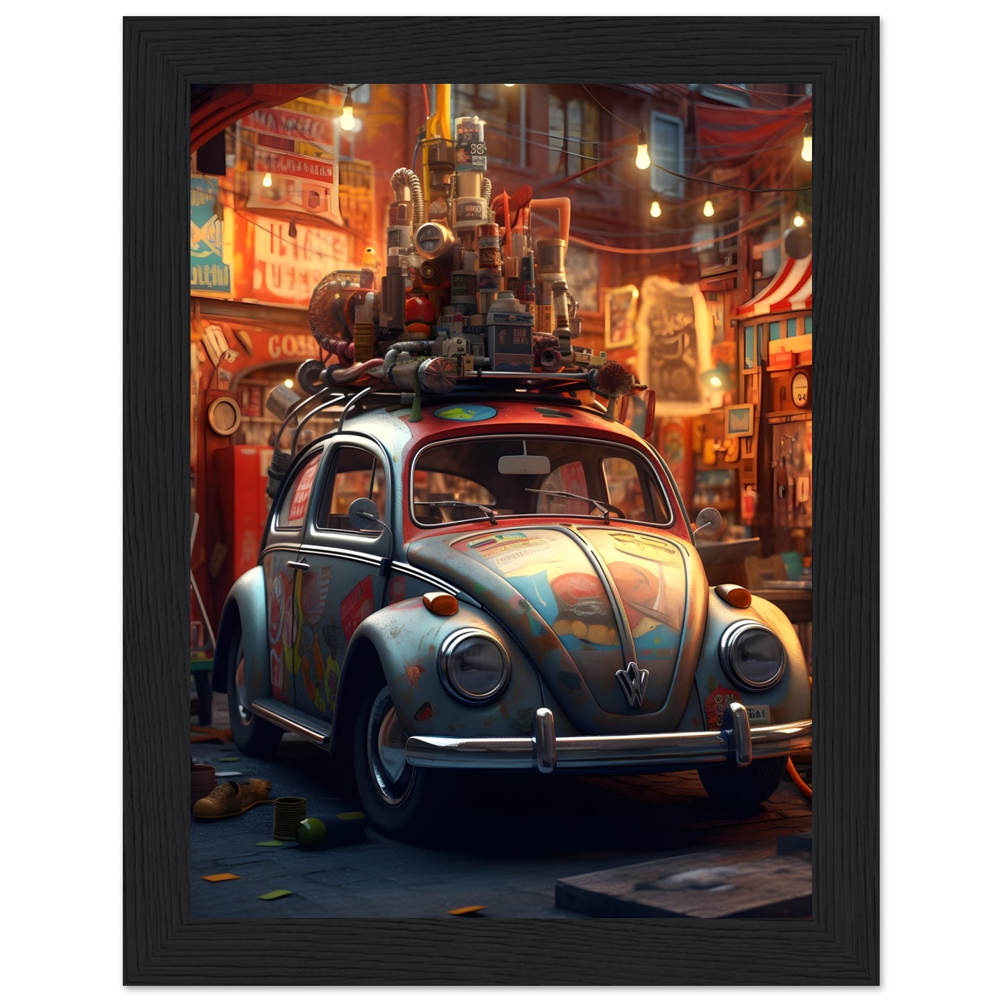 Old Rusted Beetle - Poster
