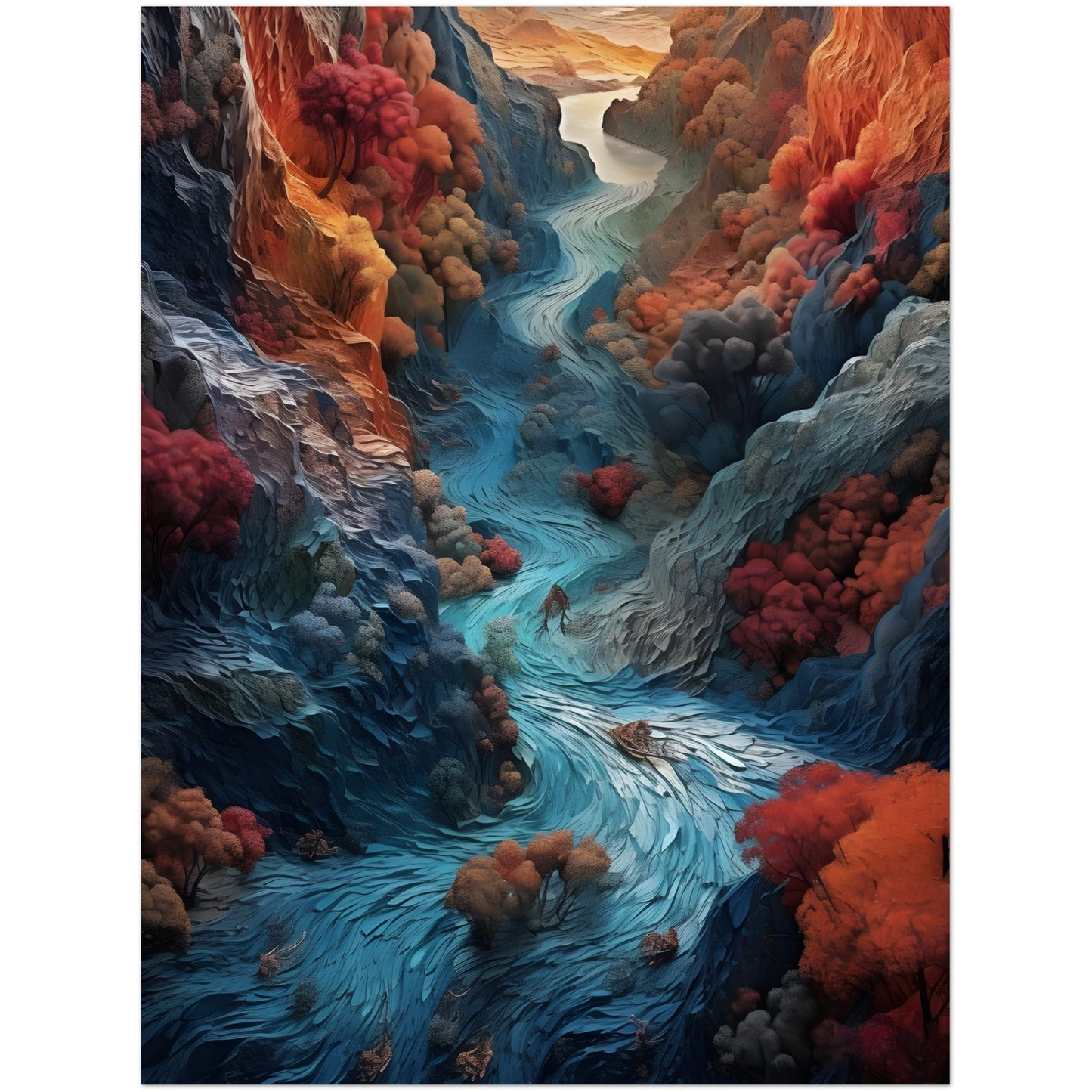 Flowing Serenity - Poster