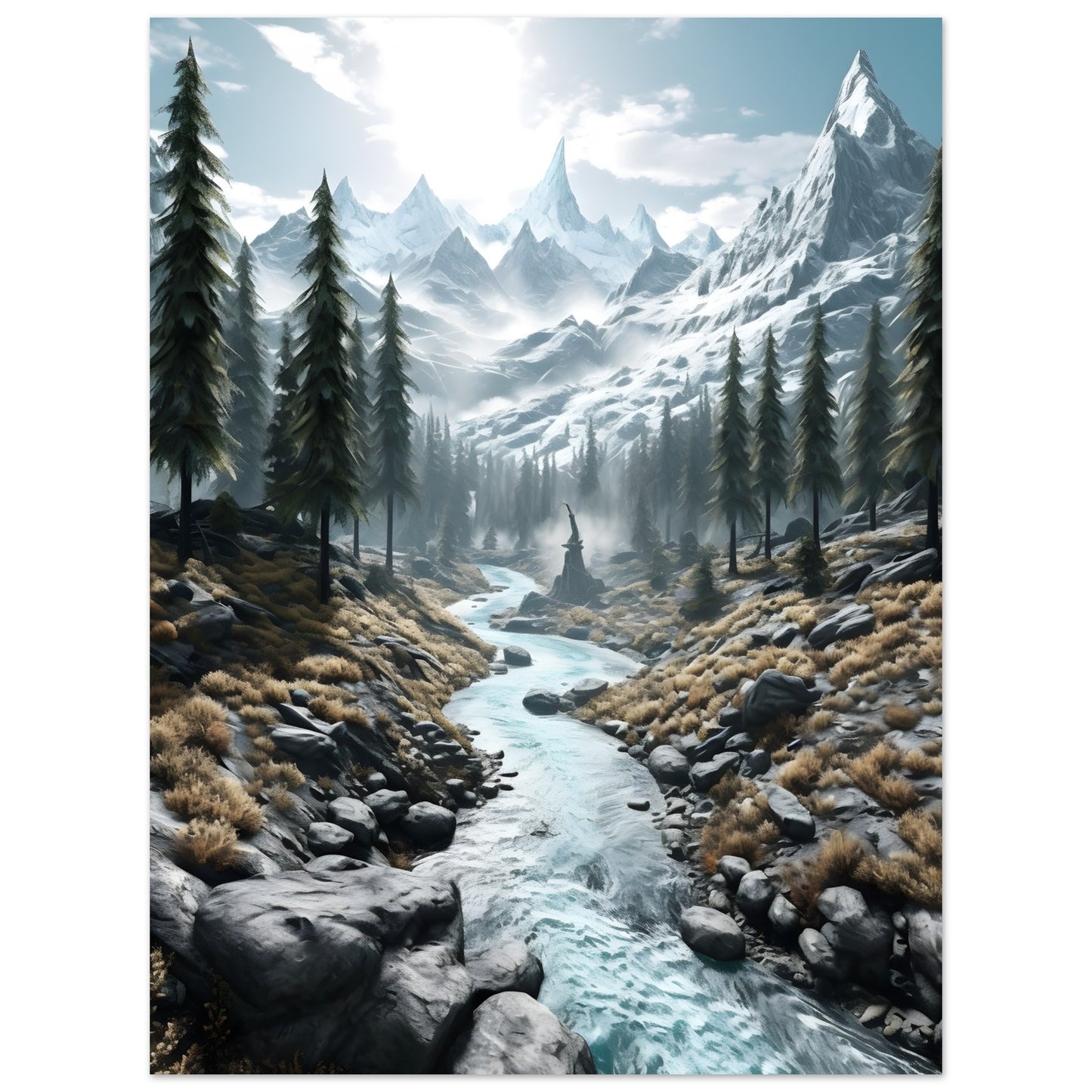 Majestic Peaks - Poster