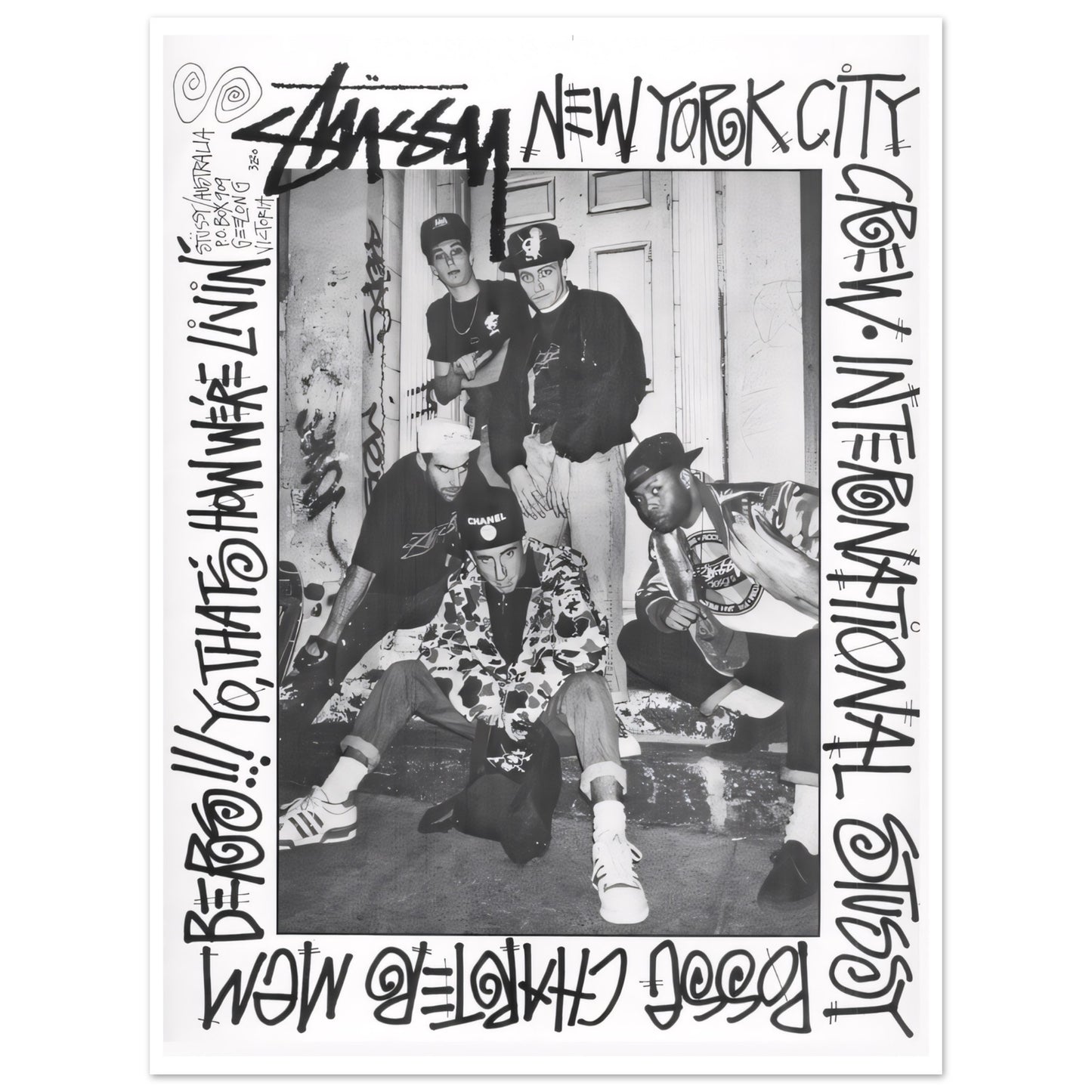 Stussy NYC posse. 1988 - Poster