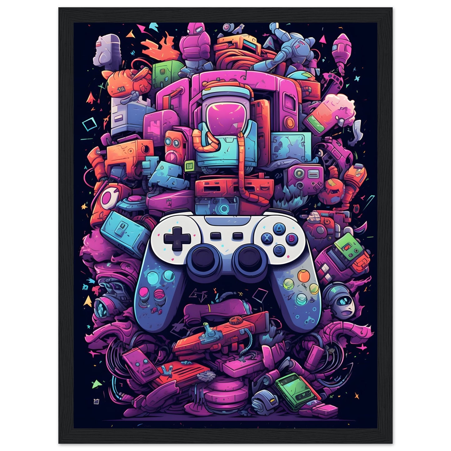 Retro Gamepad - Poster