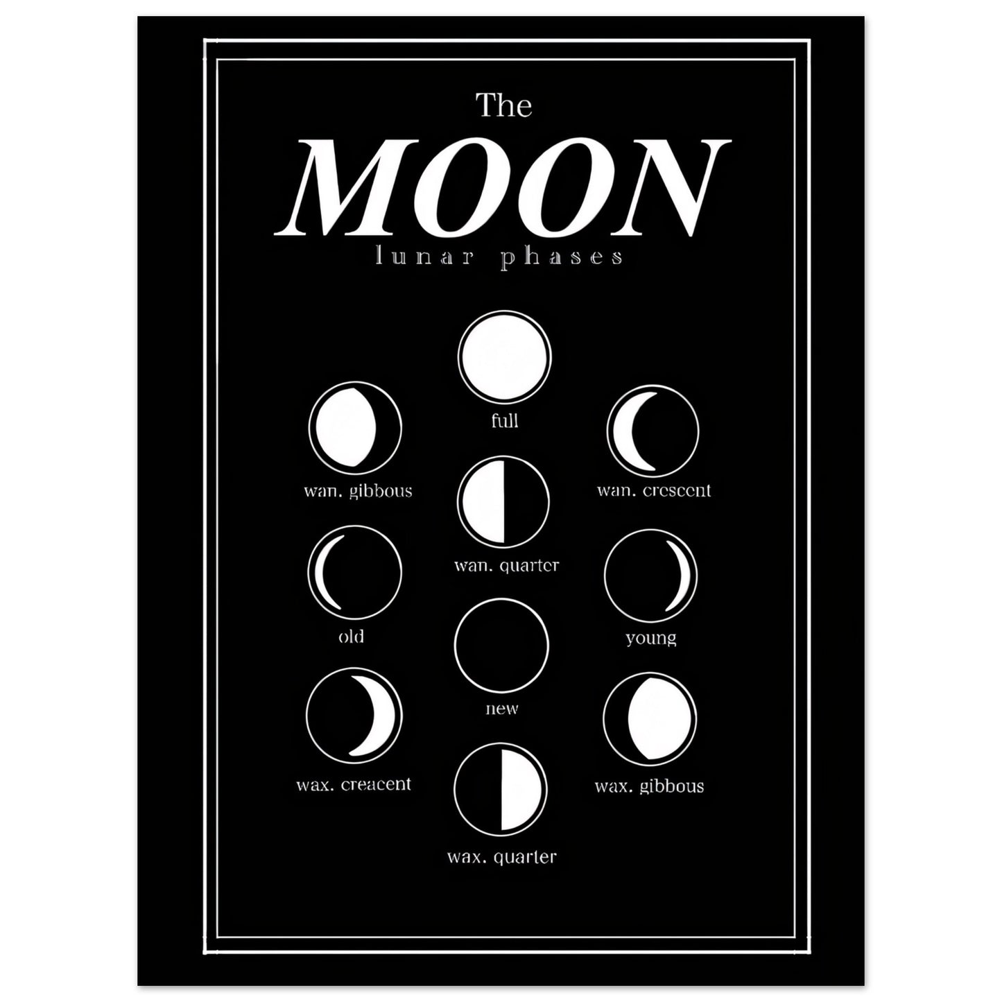 Luna Moon Phases - Poster