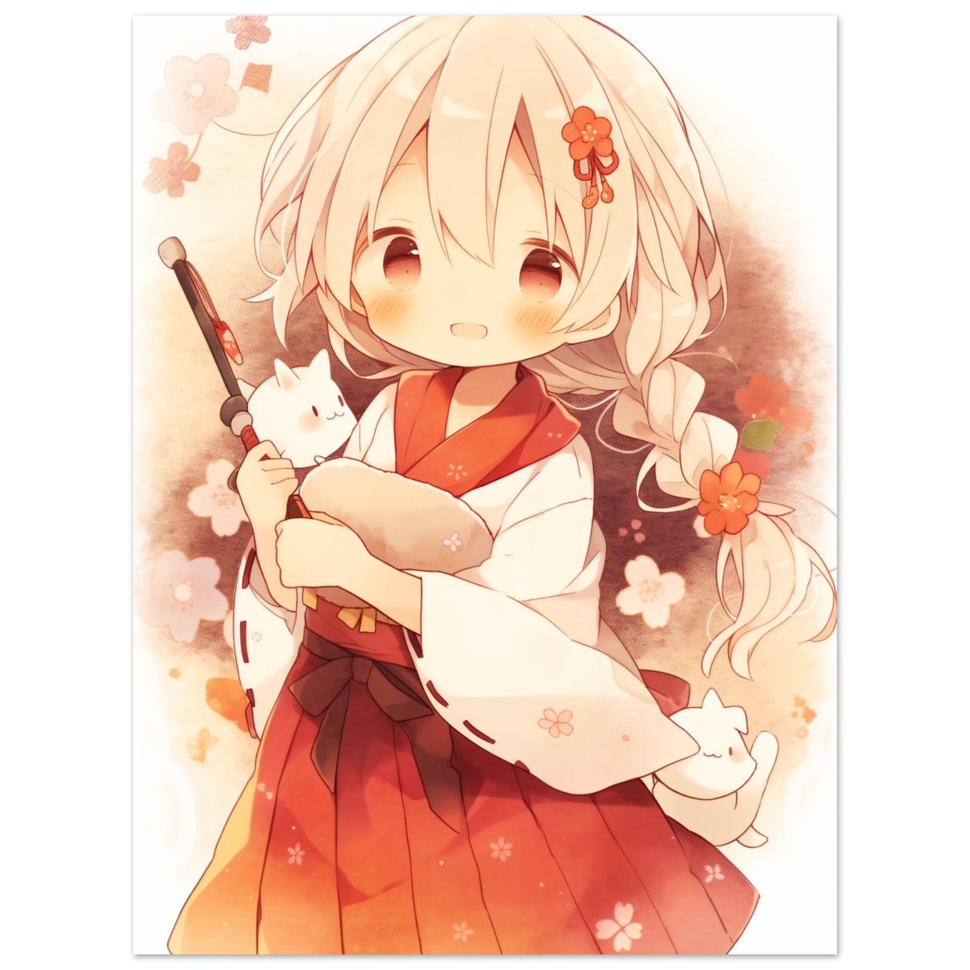 Strawberries Samurai - Poster