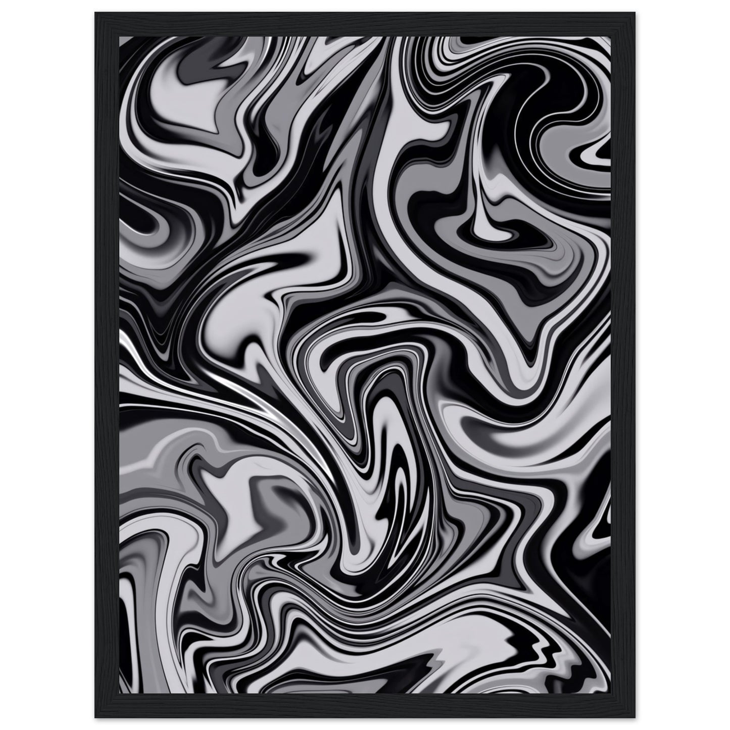 Verschwommen Schwarz weiß - Poster