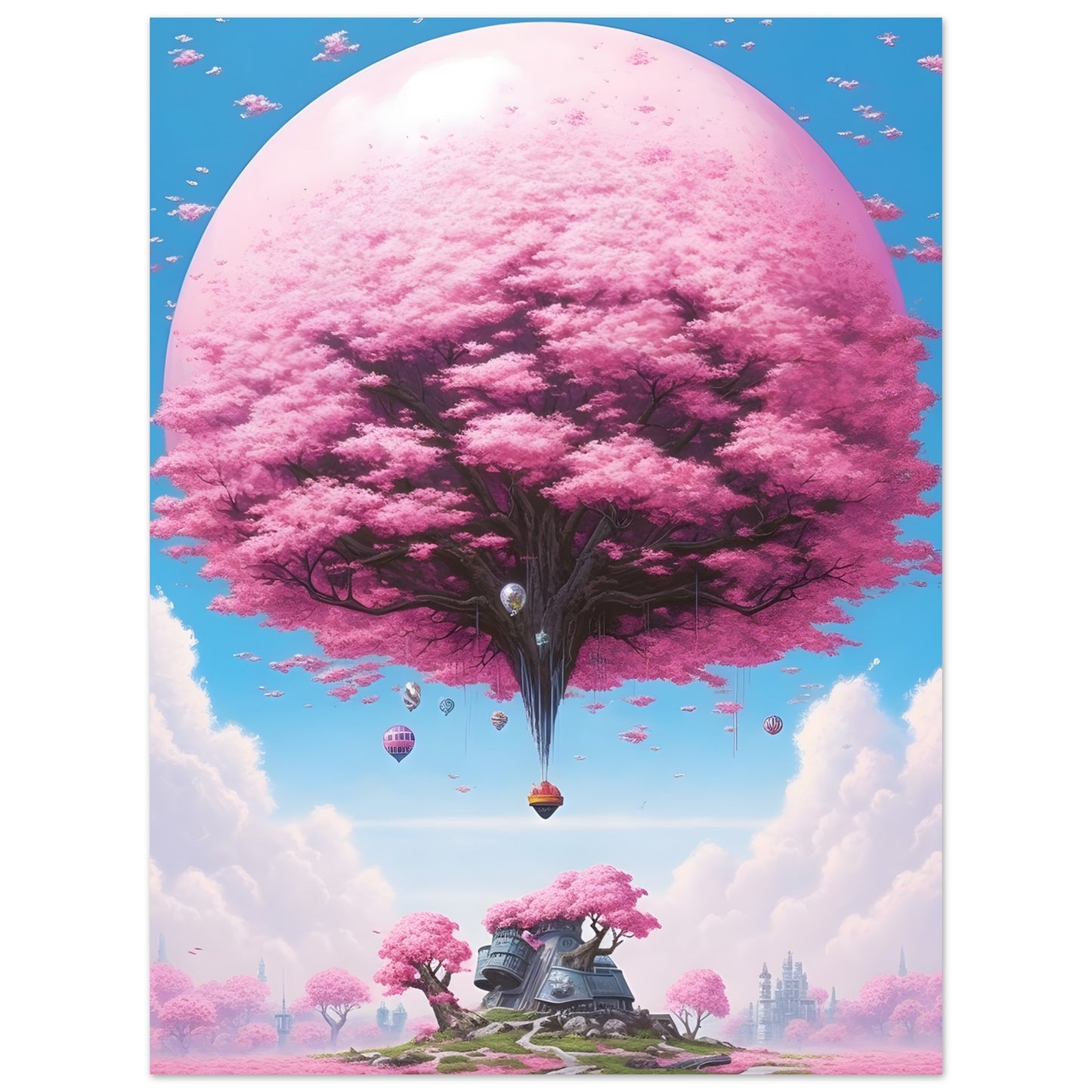 Illustration of pink - Poster