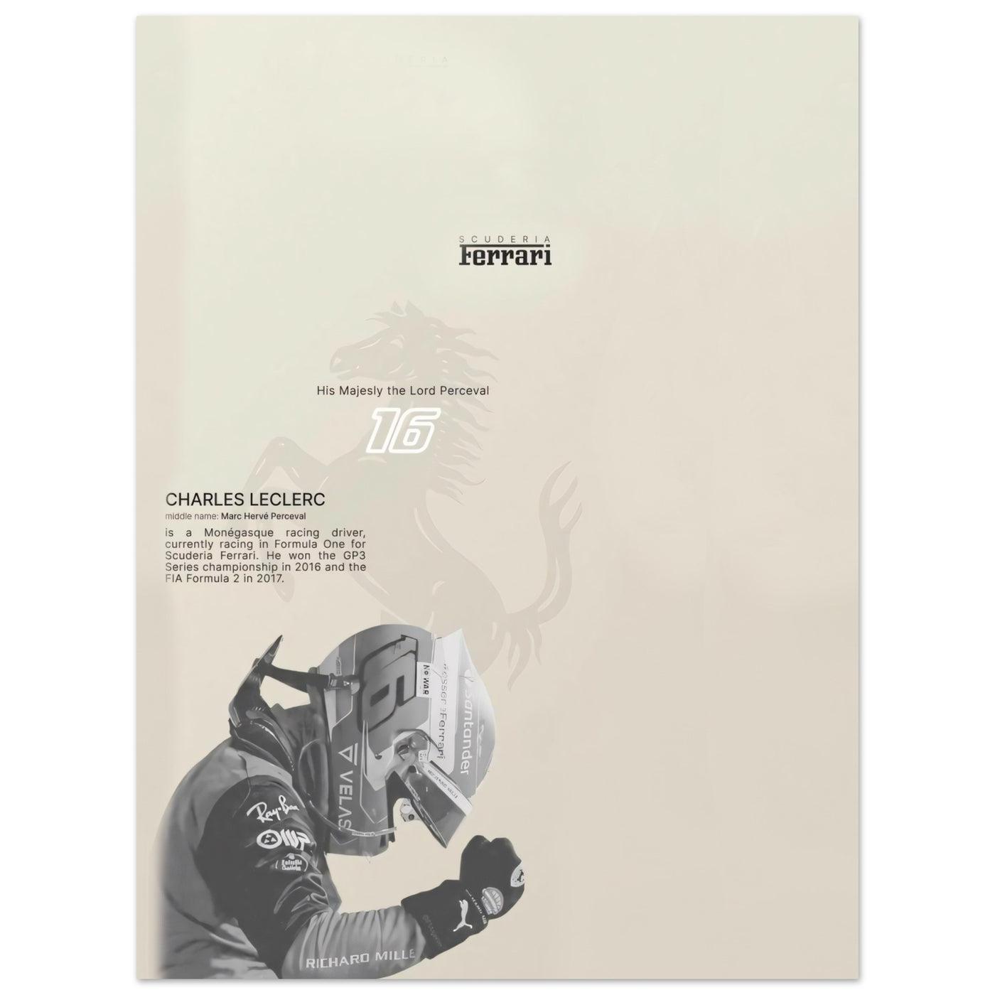 CHARLES LECLERC - Poster