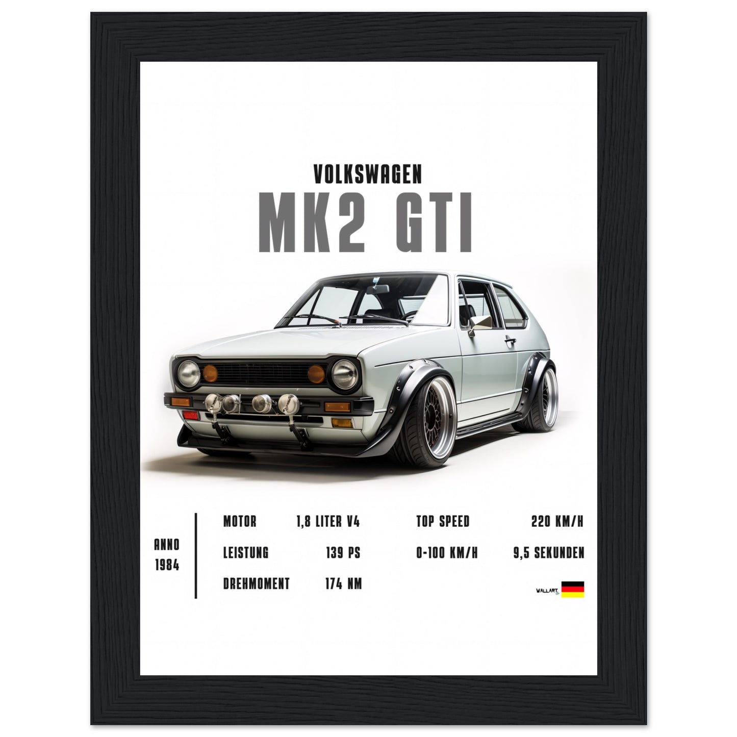 Detailed MK2 GTI - Poster