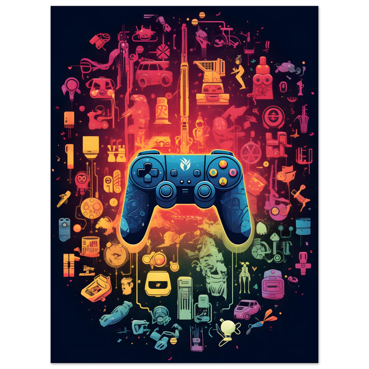 Cyberpunk controller - Poster