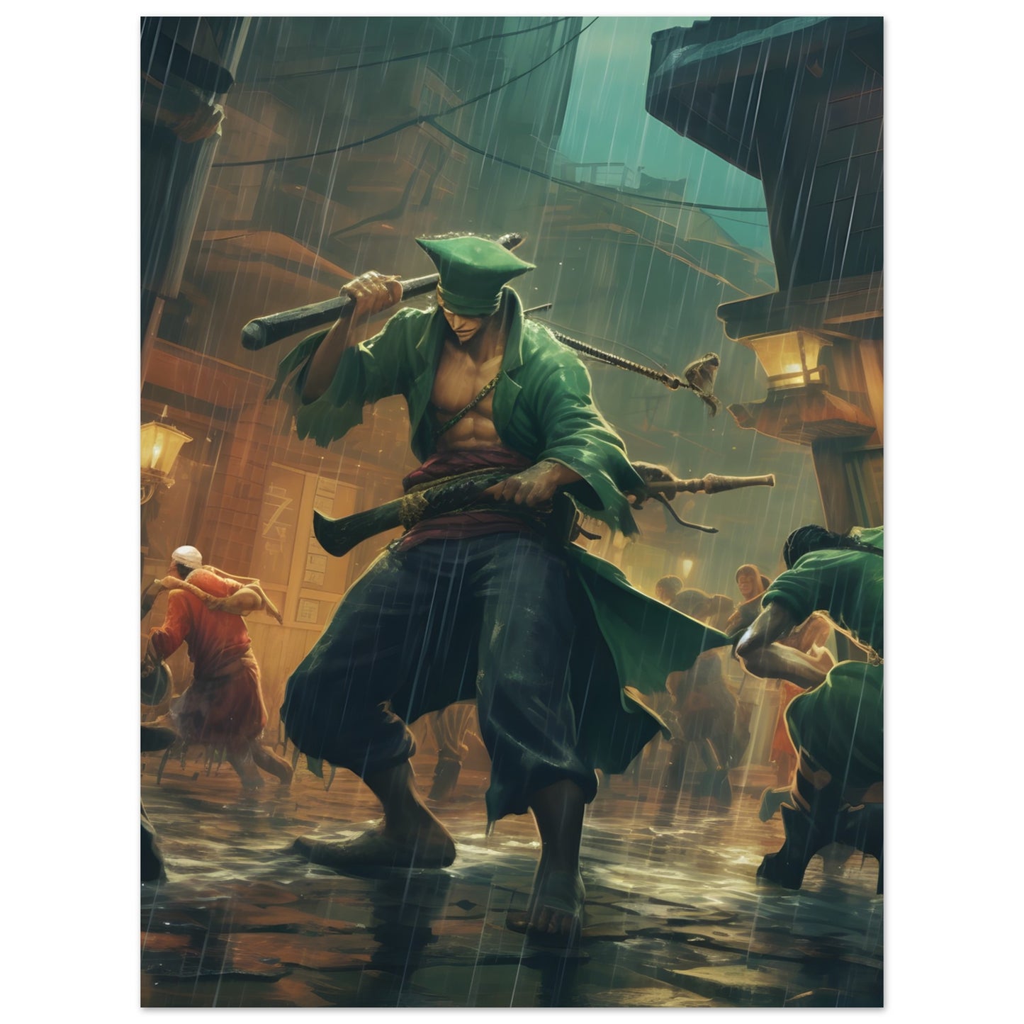 Enfrentamiento de capa y espada - Póster 