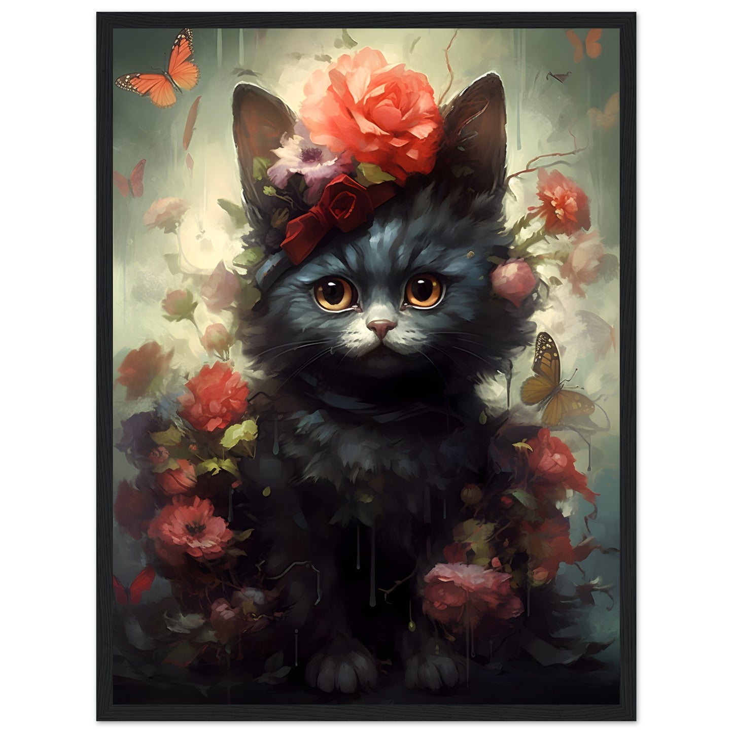 Cat in Black - Poster