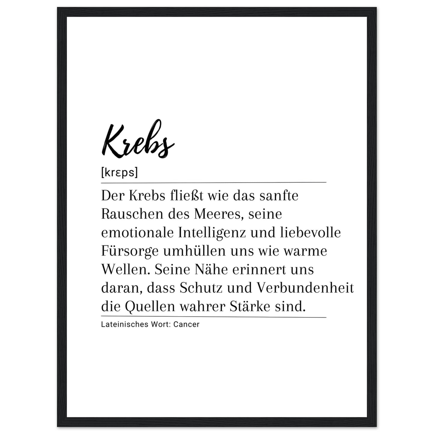 Krebs - Poster