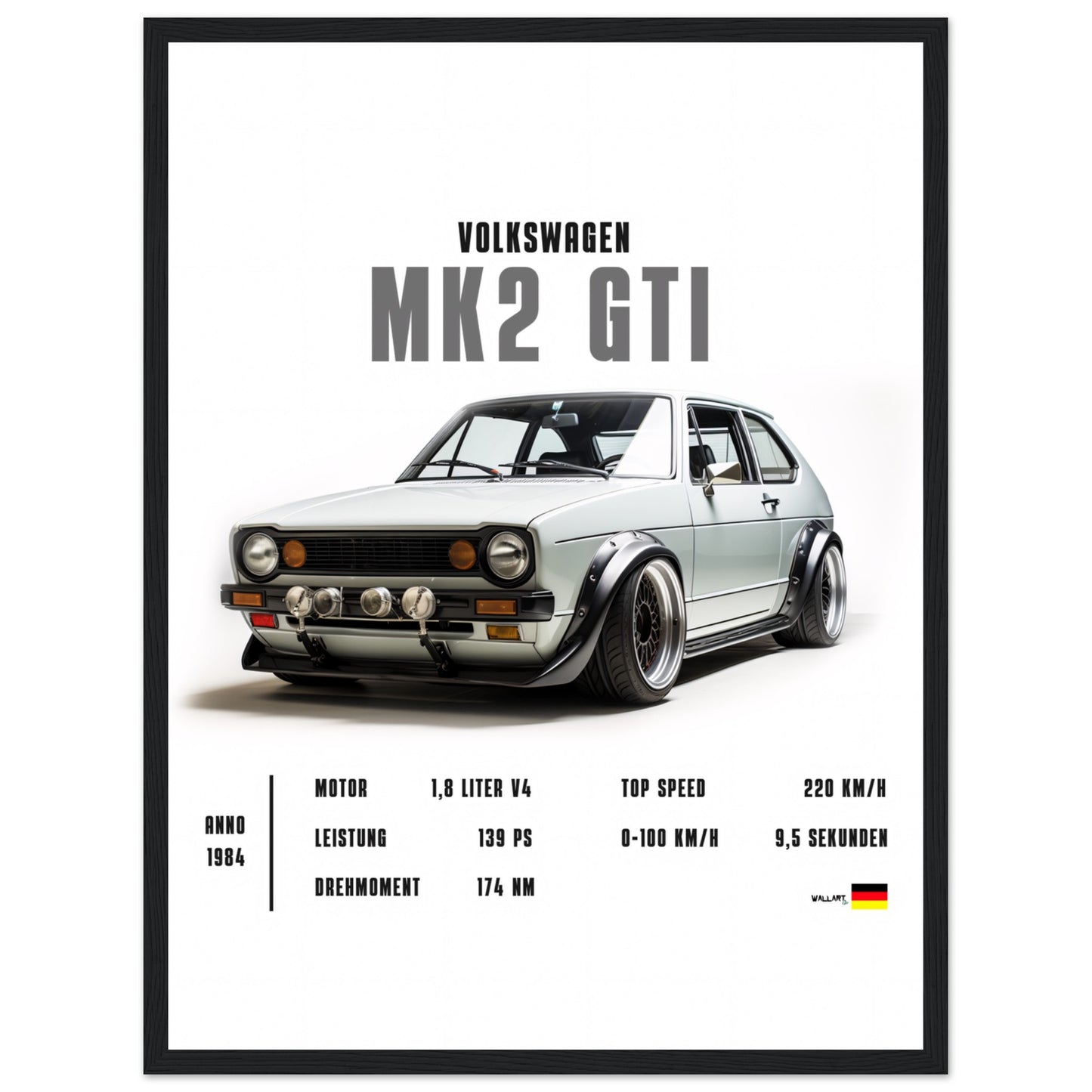 Detailed MK2 GTI - Poster
