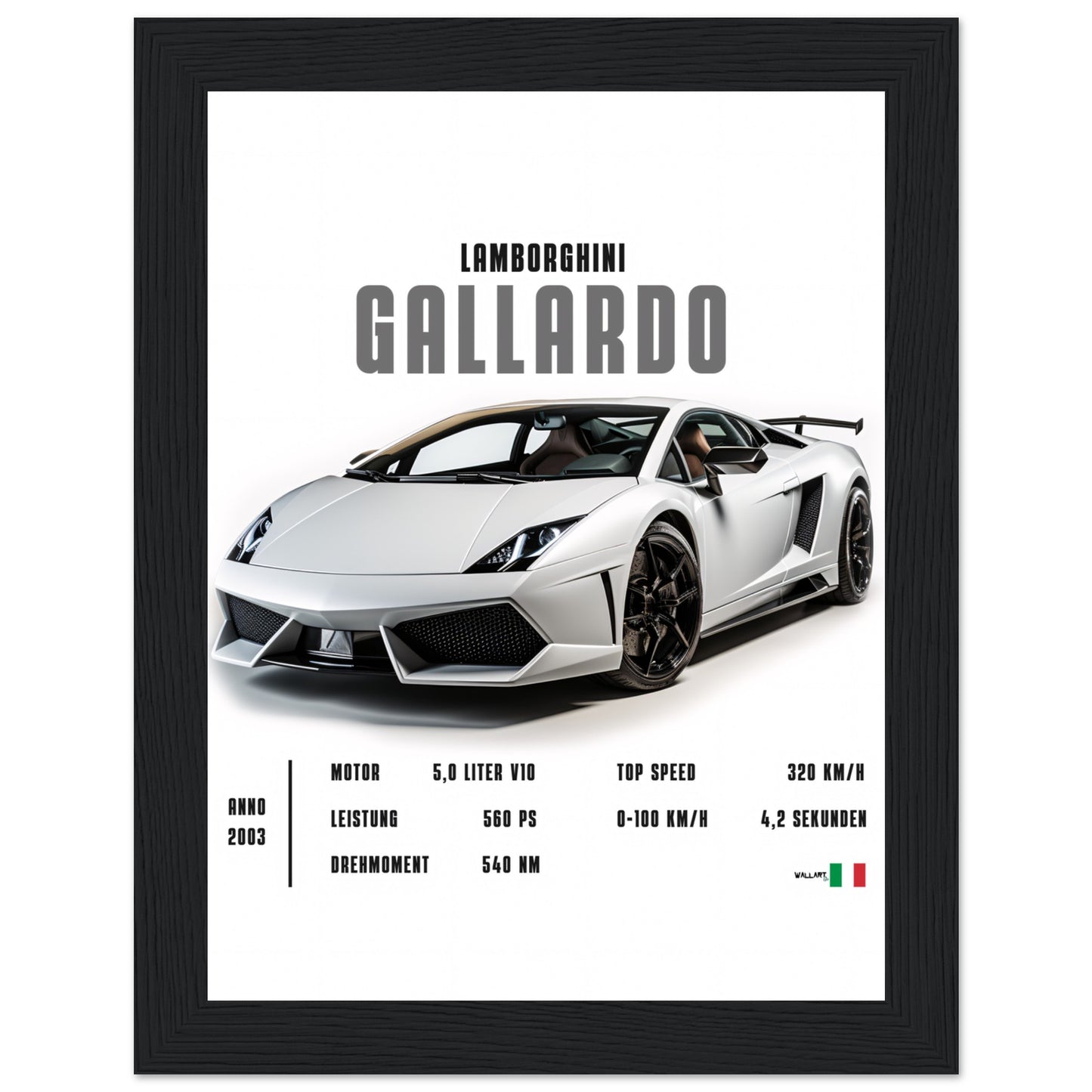 Detailed Gallardo - Poster