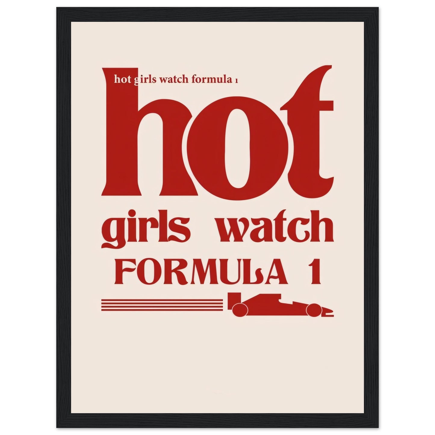 hot girls watch Formula 1 - Poster