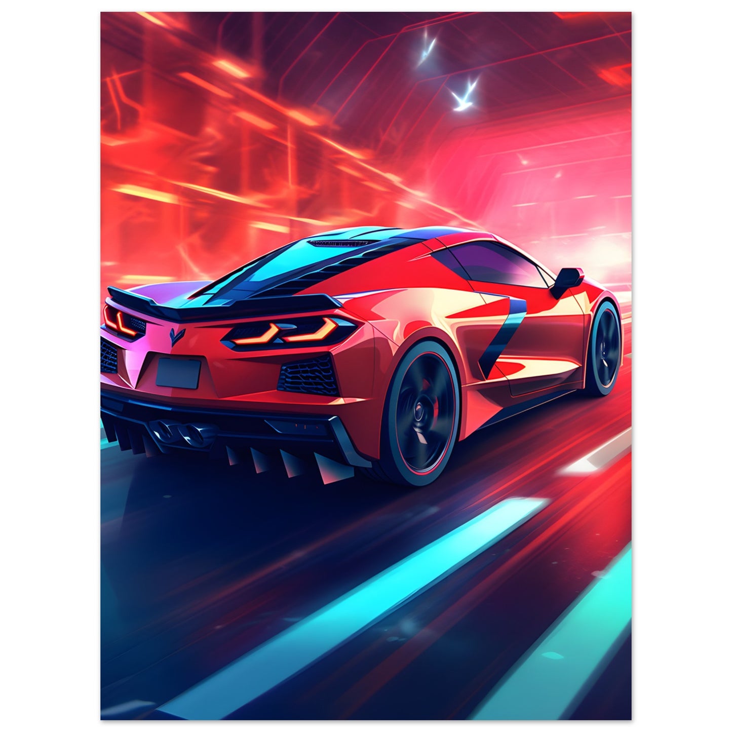 Chevrolet Corvette - Poster