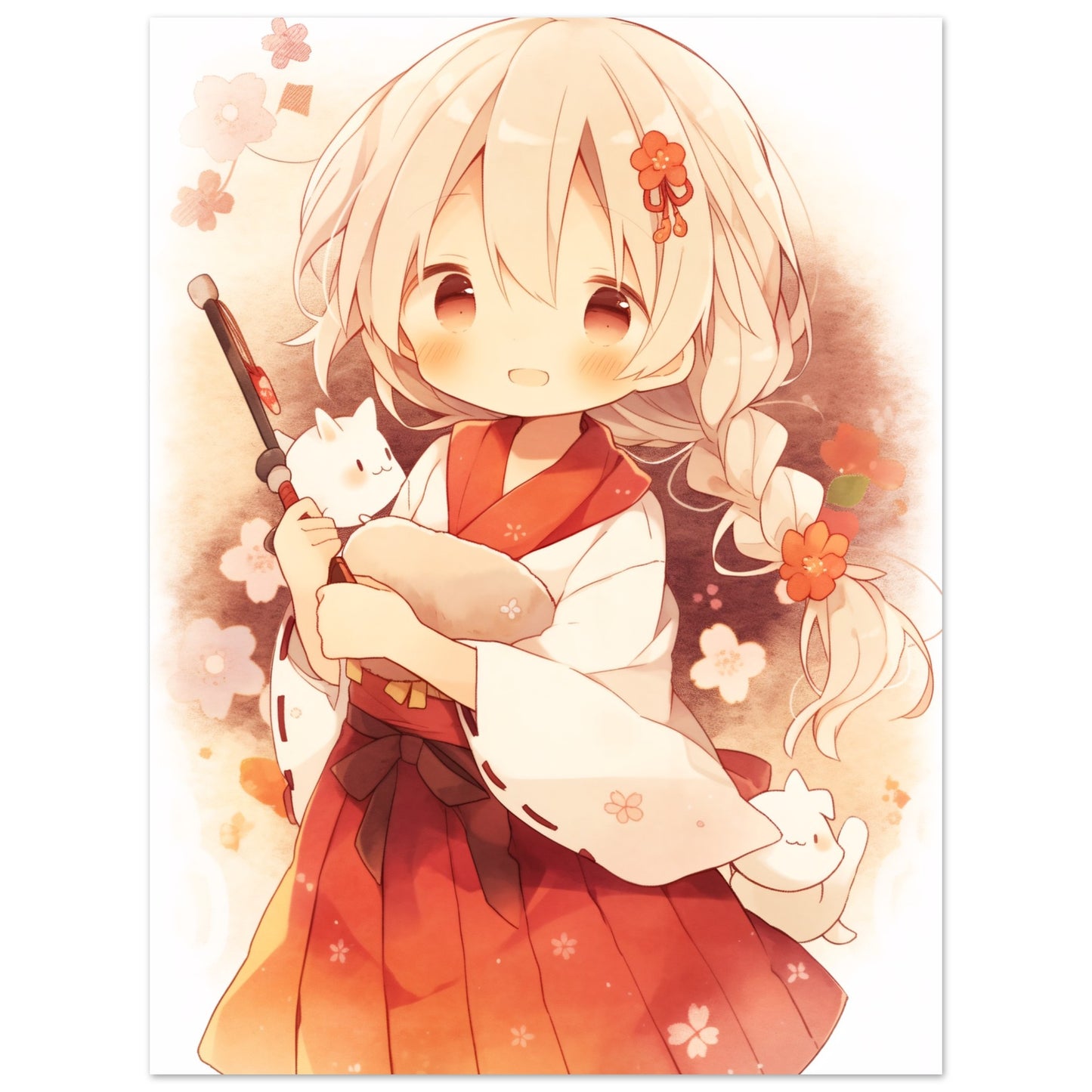 Strawberries Samurai - Poster