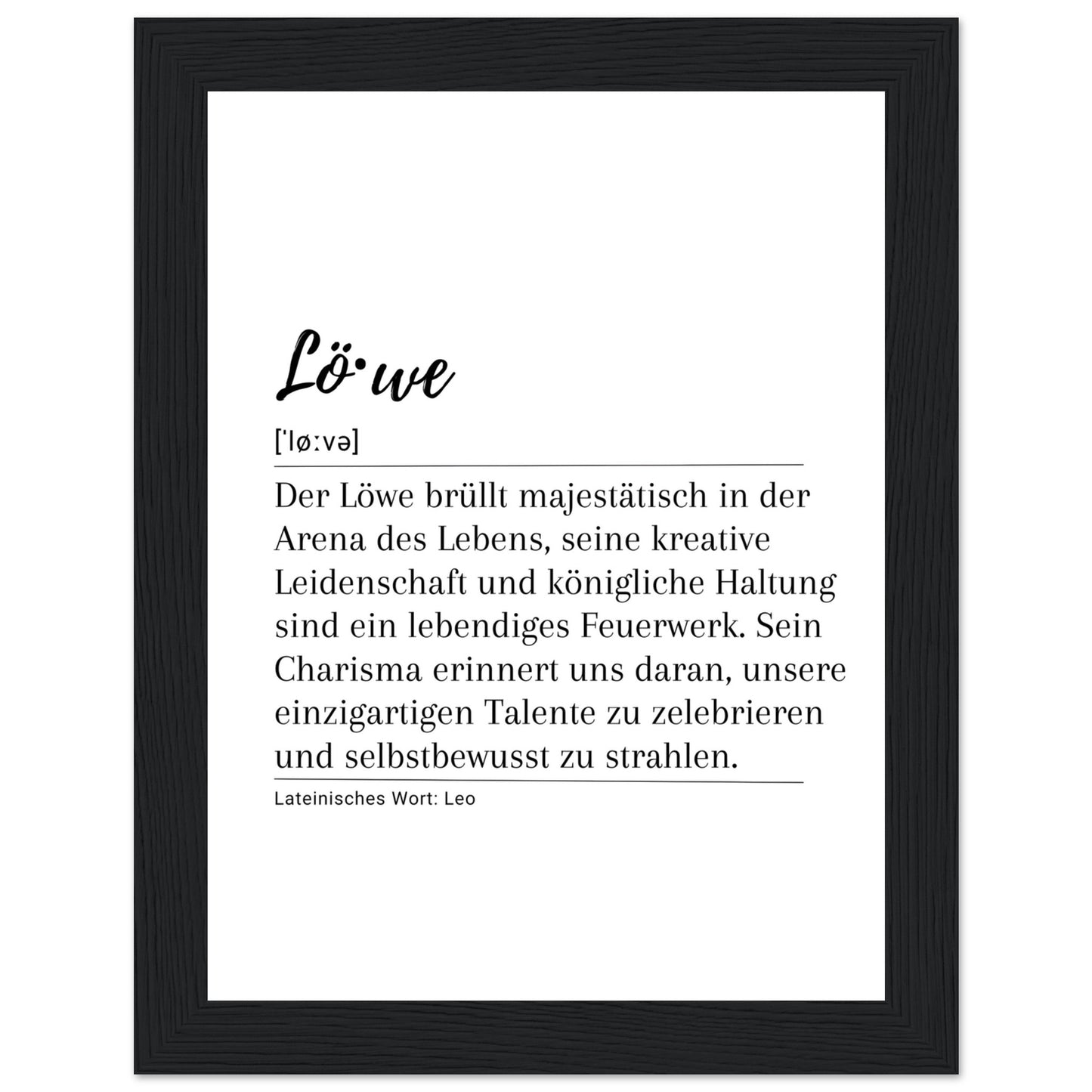 Löve - Poster
