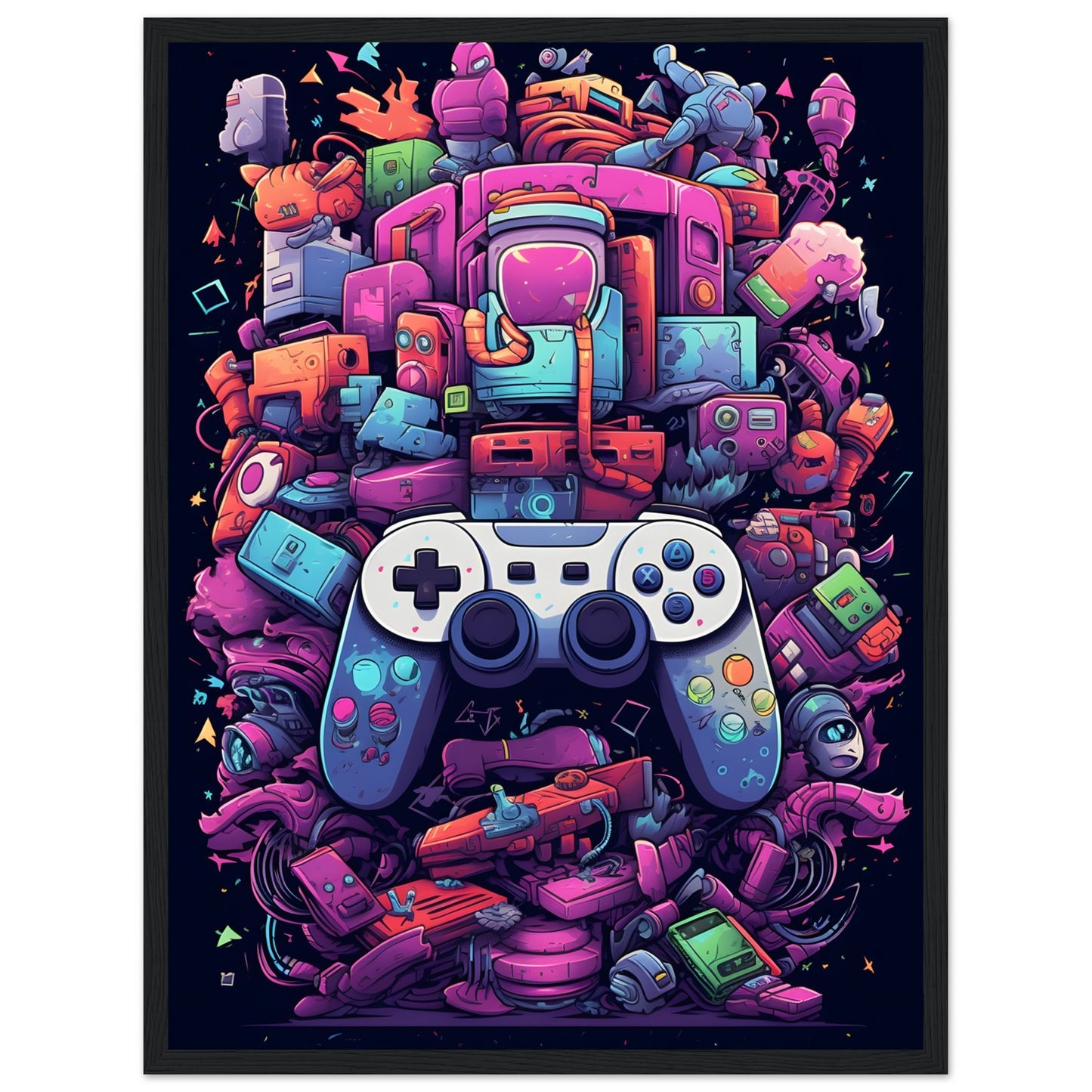 Retro Gamepad - Poster