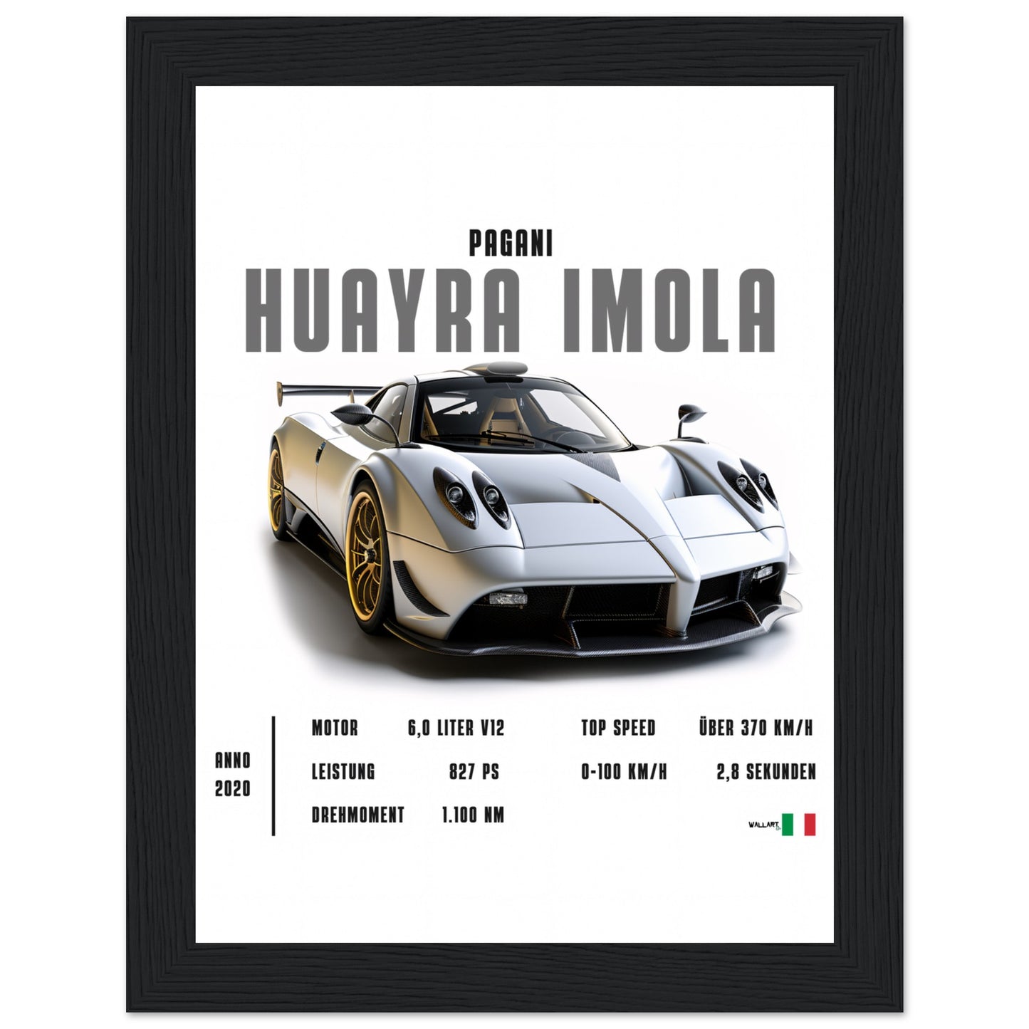 Detailed Huayra Imola - Poster