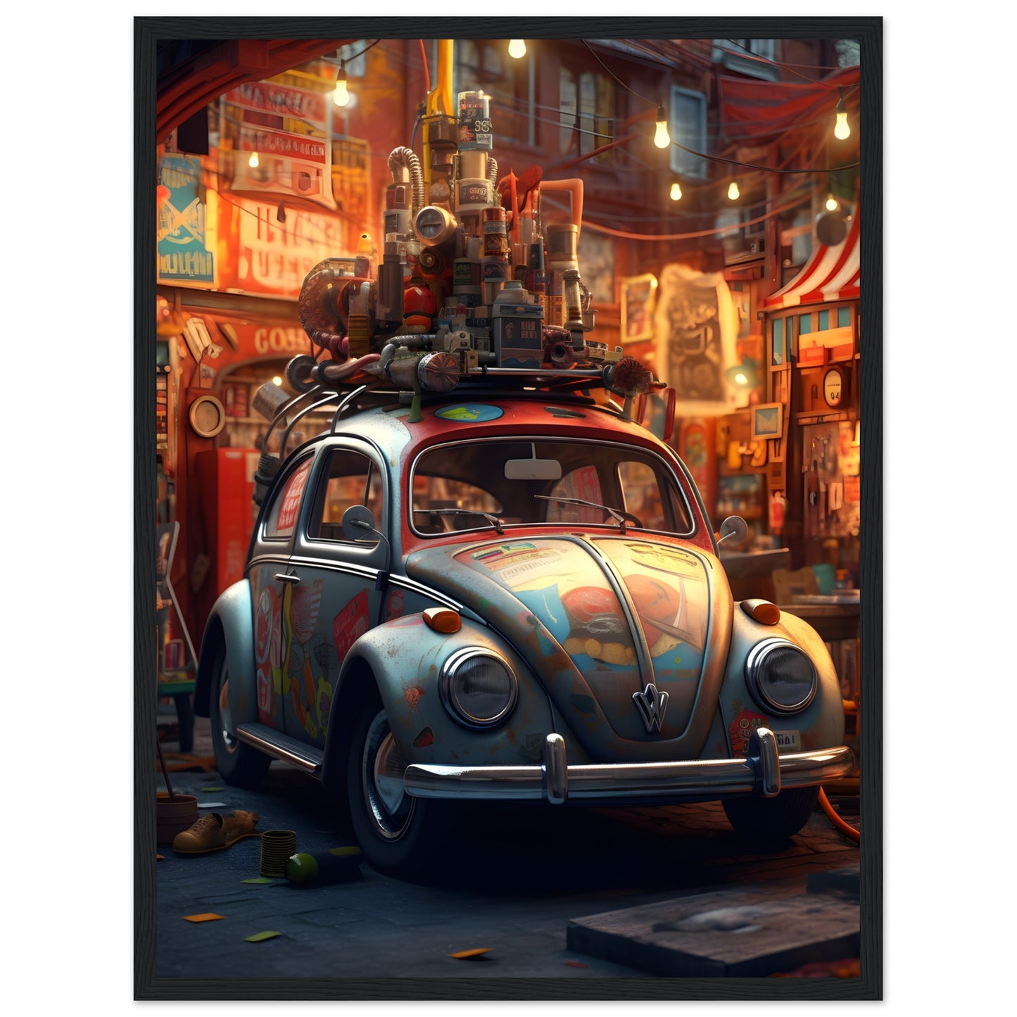 Old Rusted Beetle - Poster