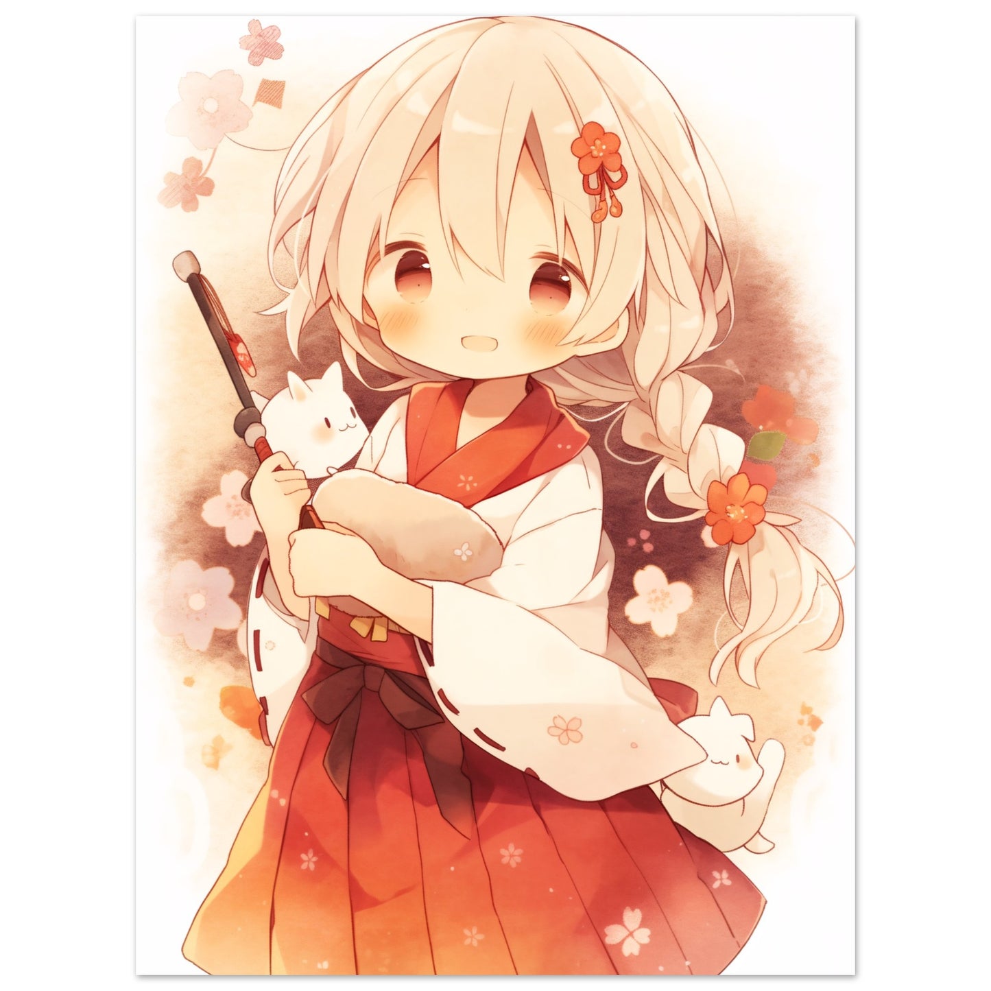 Strawberries Samurai - Poster