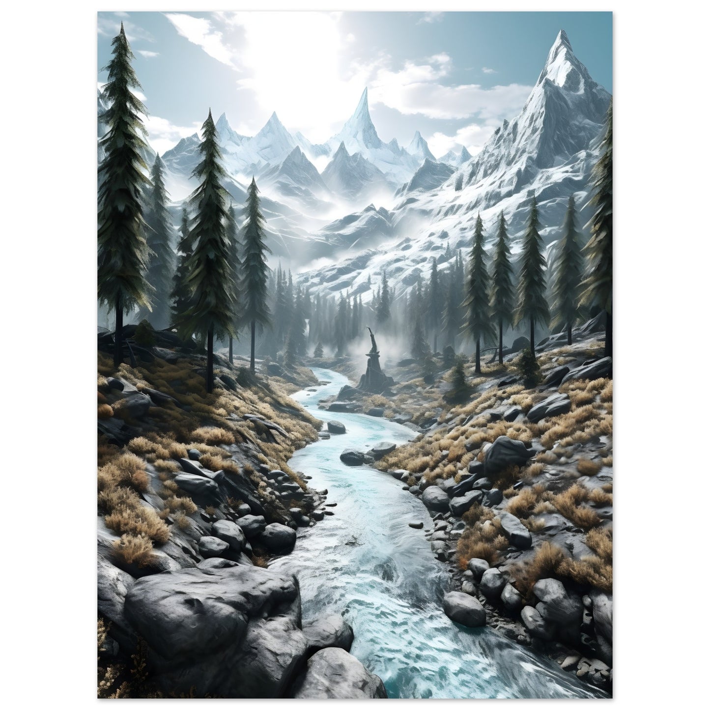 Majestic Peaks - Poster