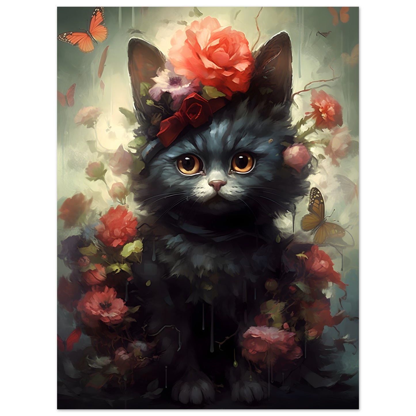 Cat in Black - Poster