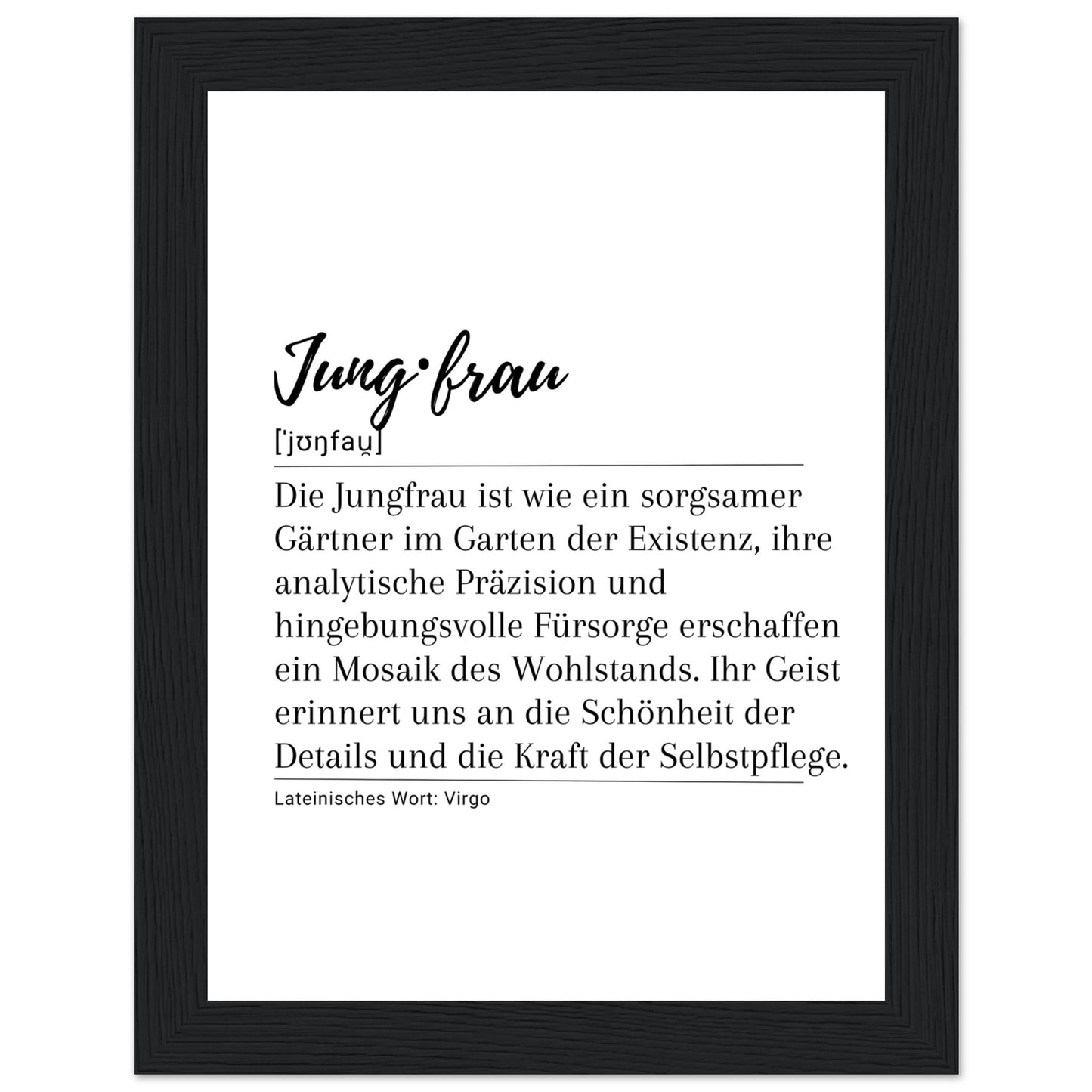 Jungfrau - Poster