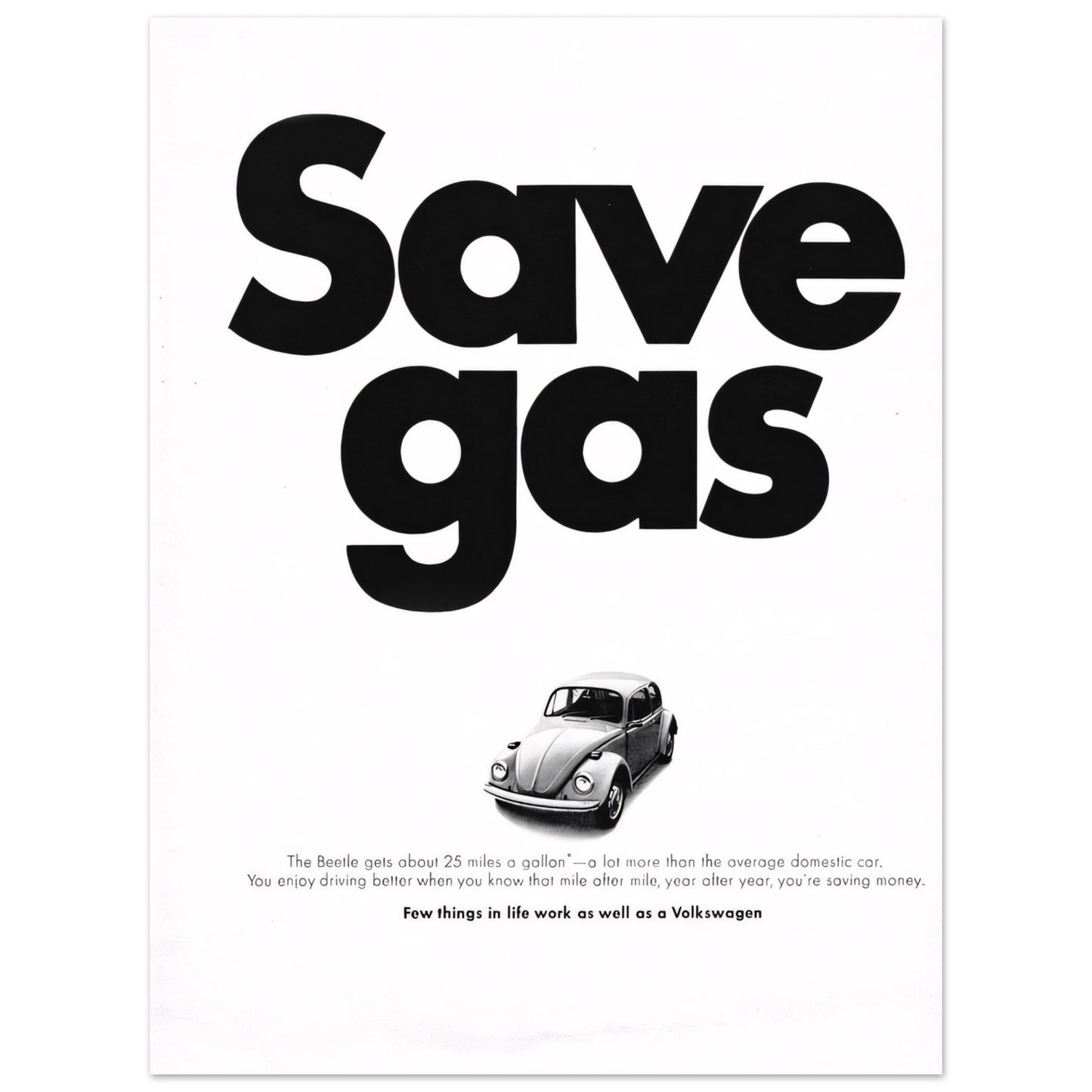 Save gas - Poster