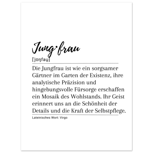 Jungfrau - Poster