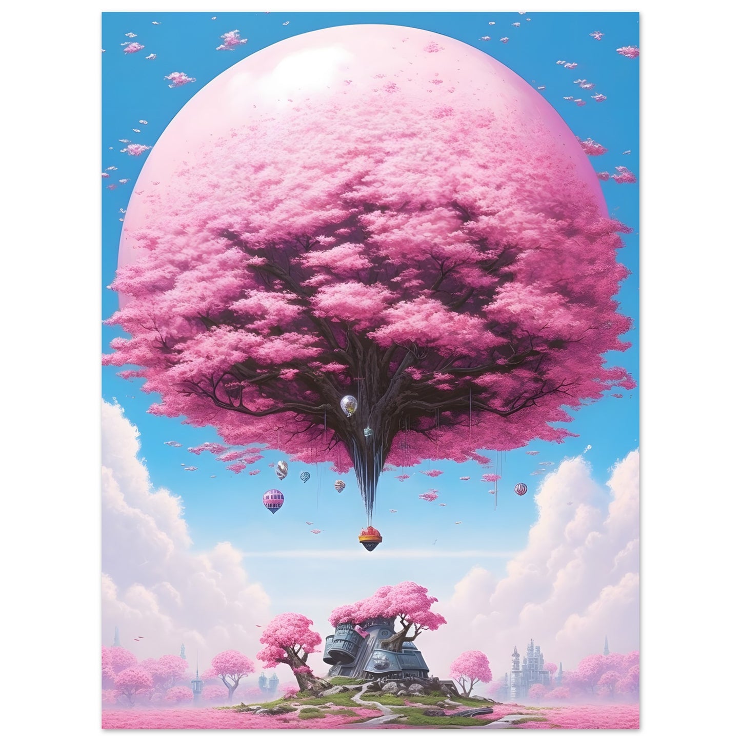 Illustration of pink - Poster