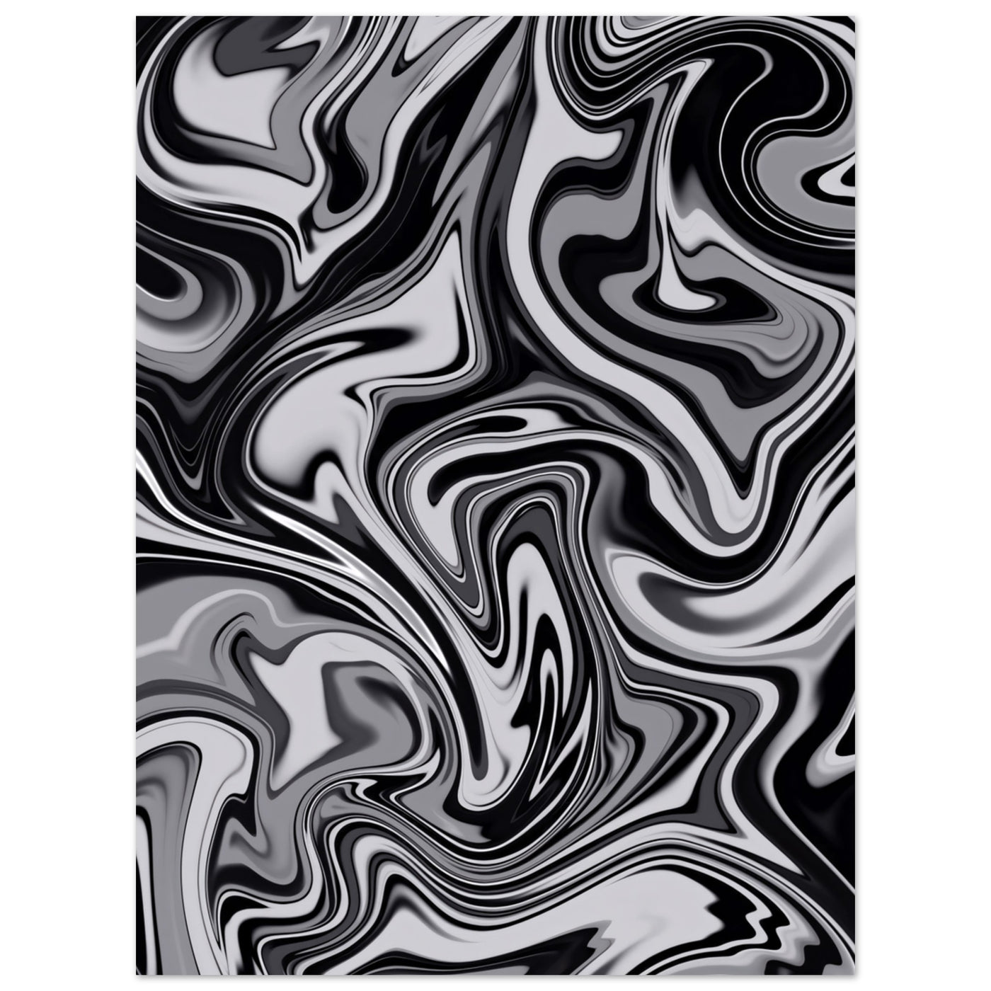 Verschwommen Schwarz weiß - Poster