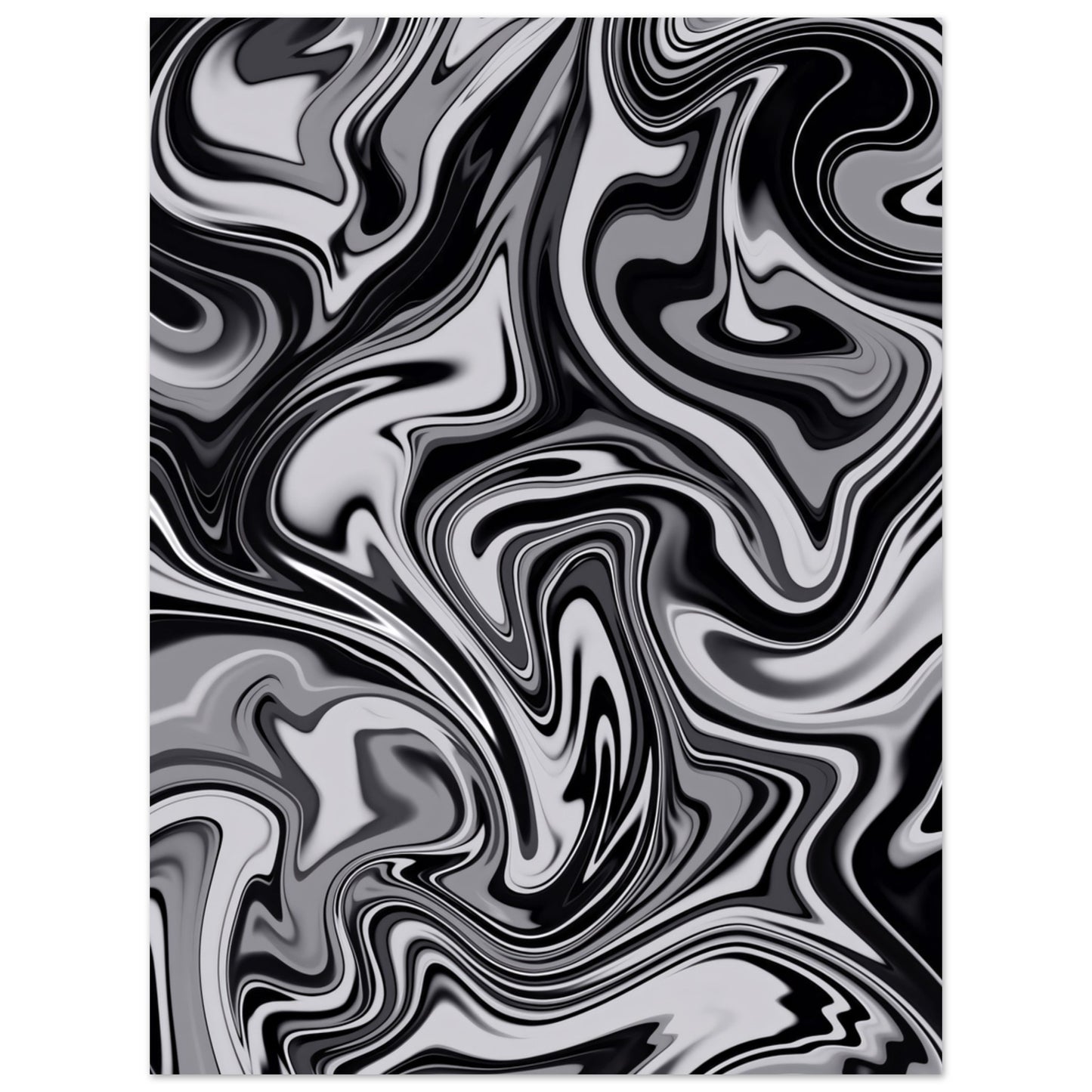 Verschwommen Schwarz weiß - Poster