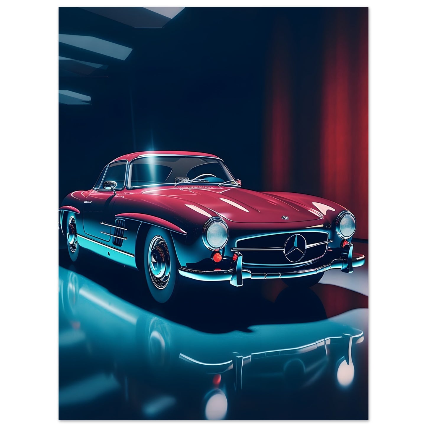 1957 Mercedes Benz 300 SL - Poster