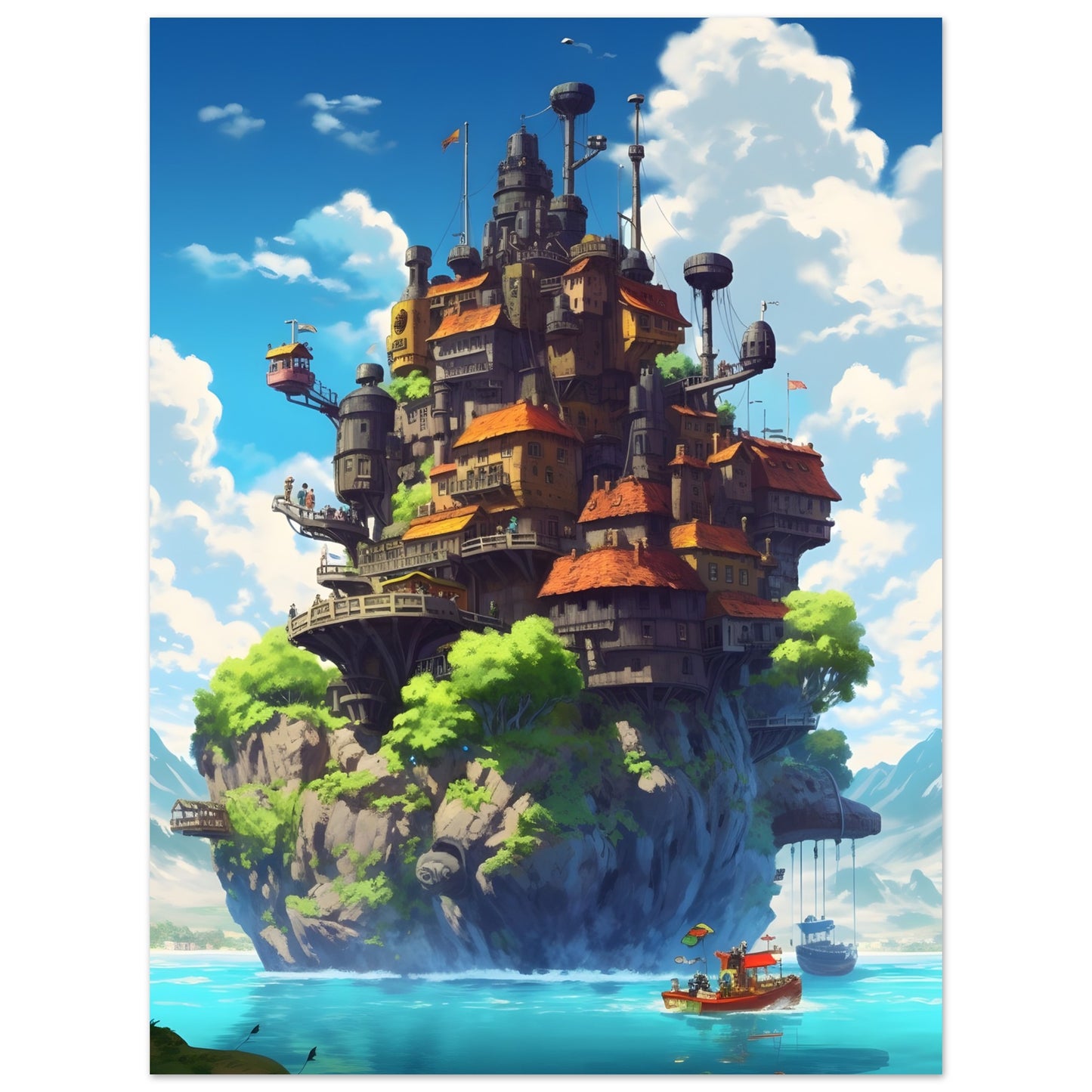 Island Castle - Poster