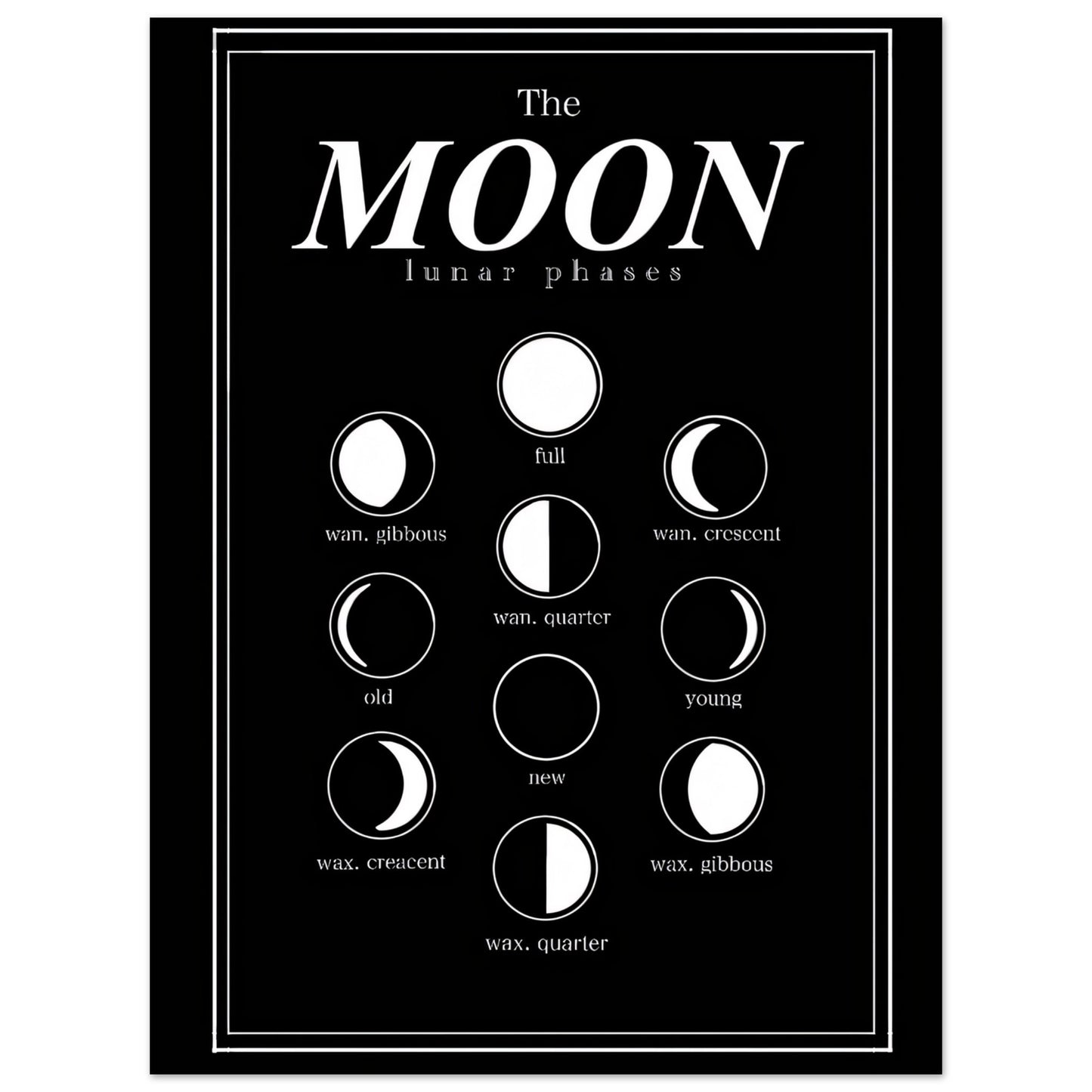 Luna Moon Phases - Poster