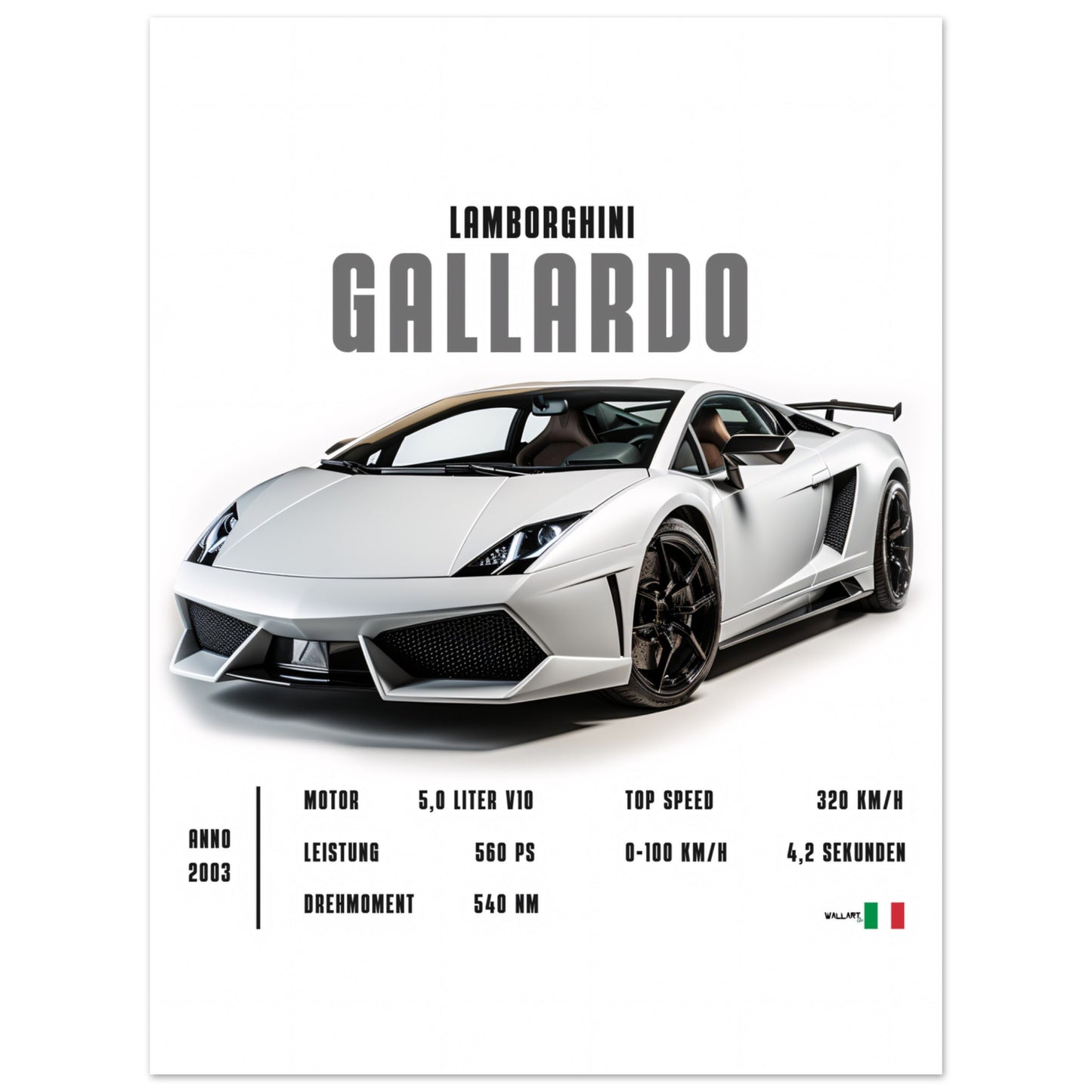 Detailed Gallardo - Poster