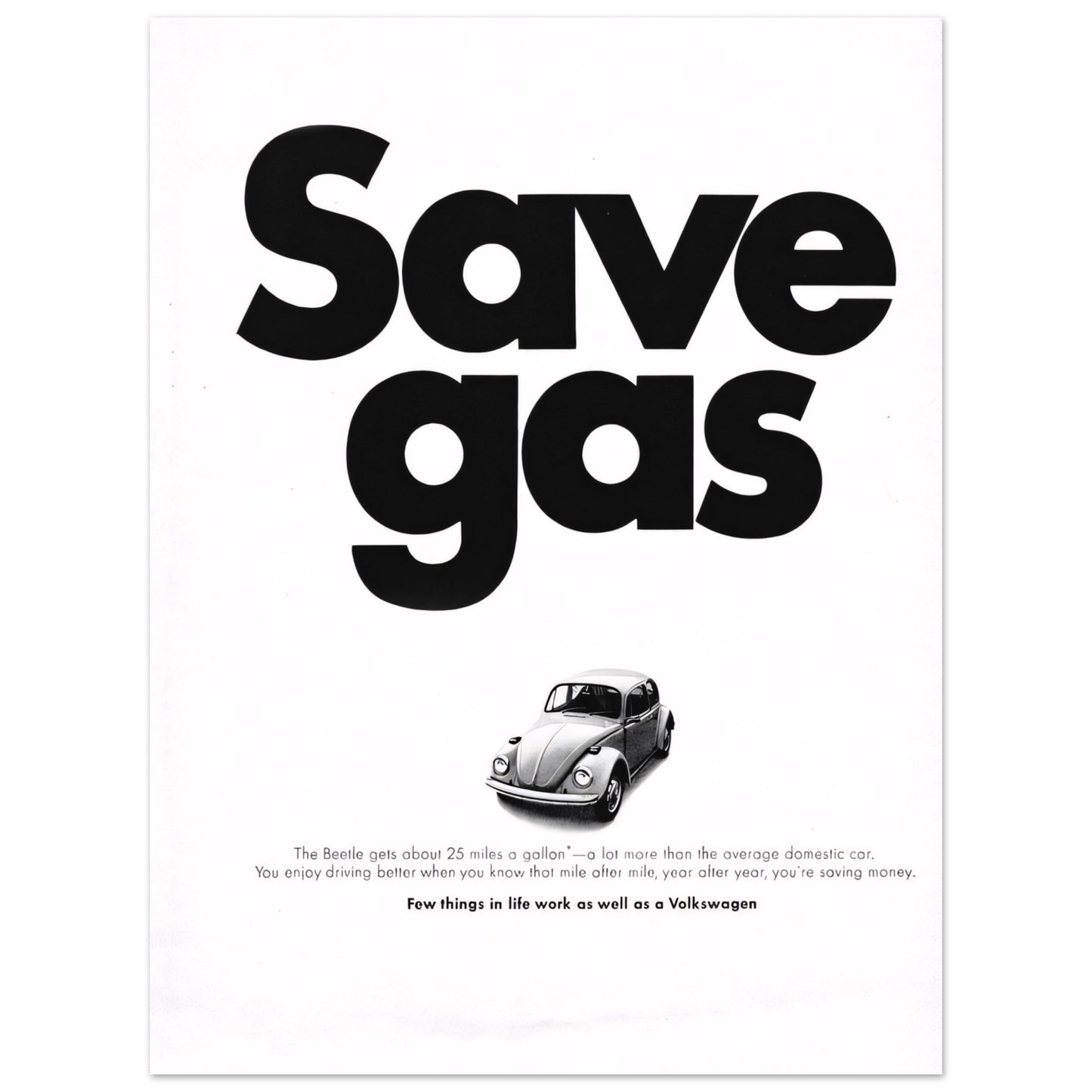 Save gas - Poster