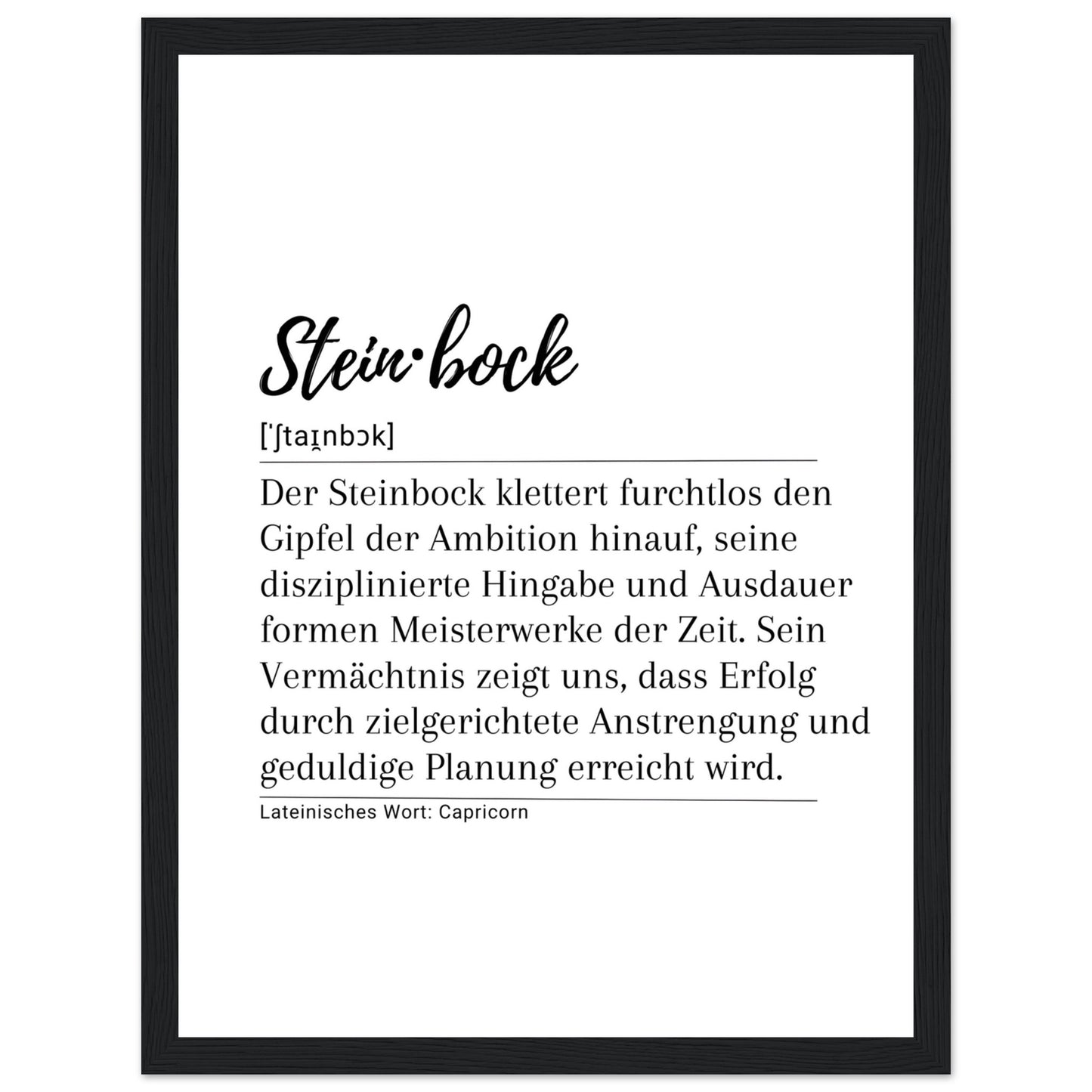 Steinbock - Poster