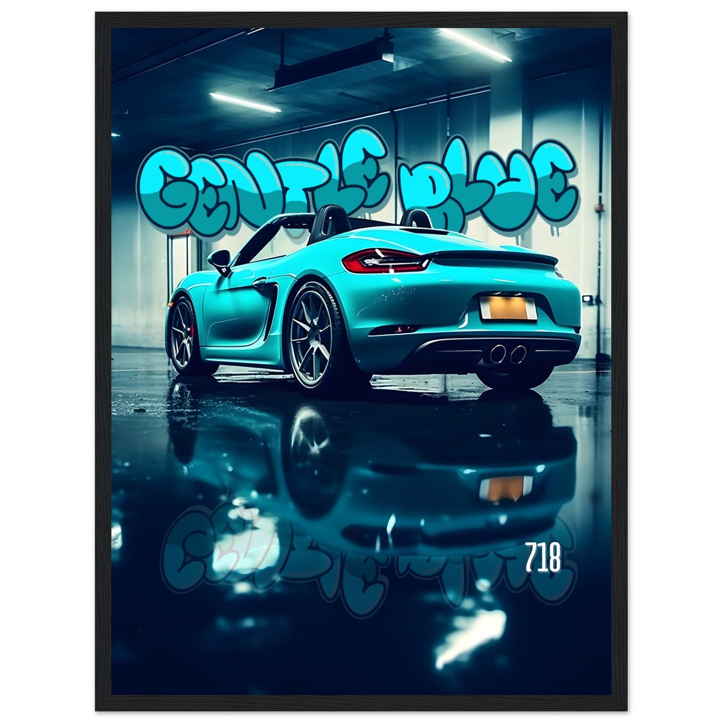 Gentle Blue 718 - Poster
