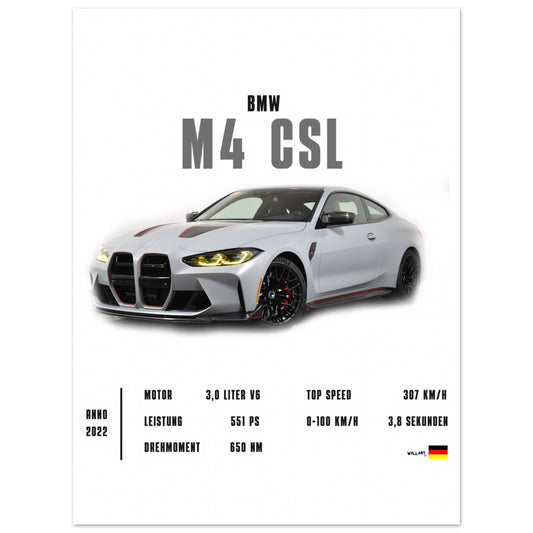 Detailed M4 CSL - Poster