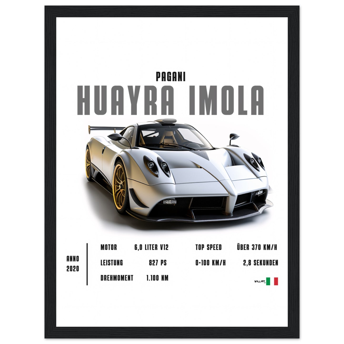 Detailed Huayra Imola - Poster