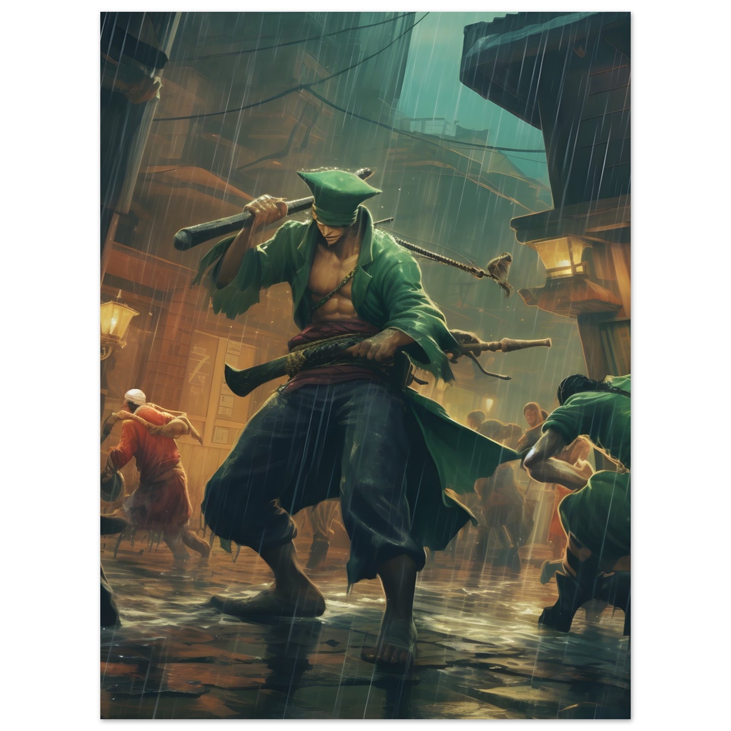 Enfrentamiento de capa y espada - Póster 